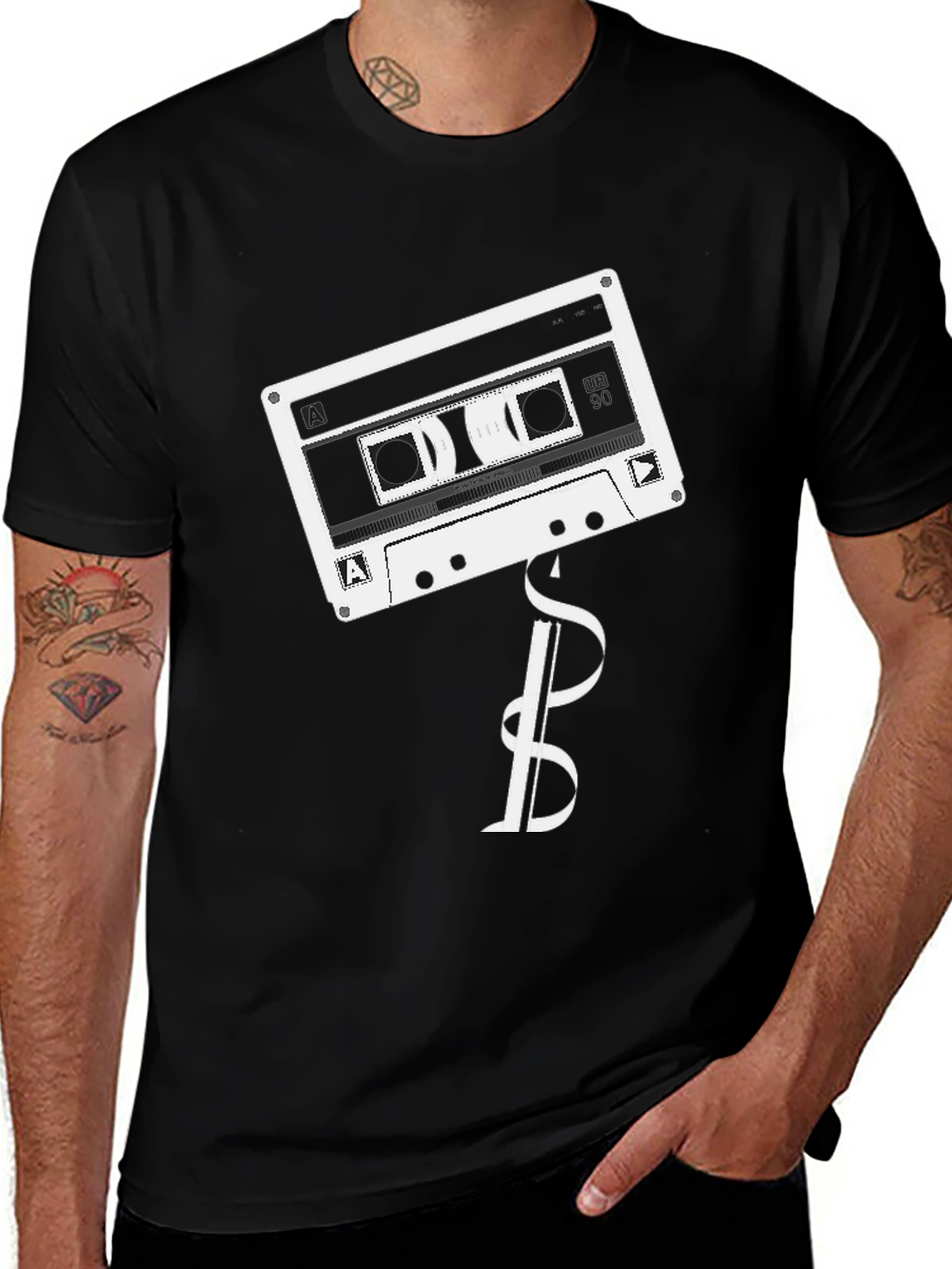 Retro Cassette Tape Graphic T-Shirt - Classic Music Tee