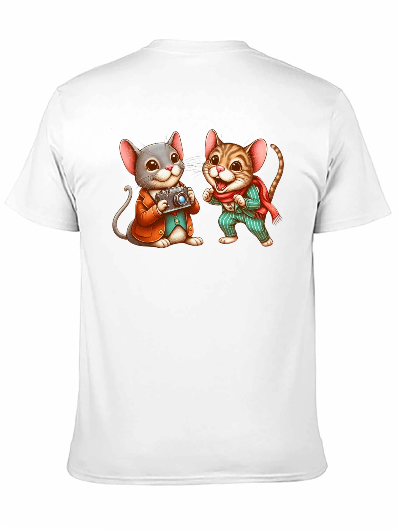 Cute Mouse Photographer Graphic Tee