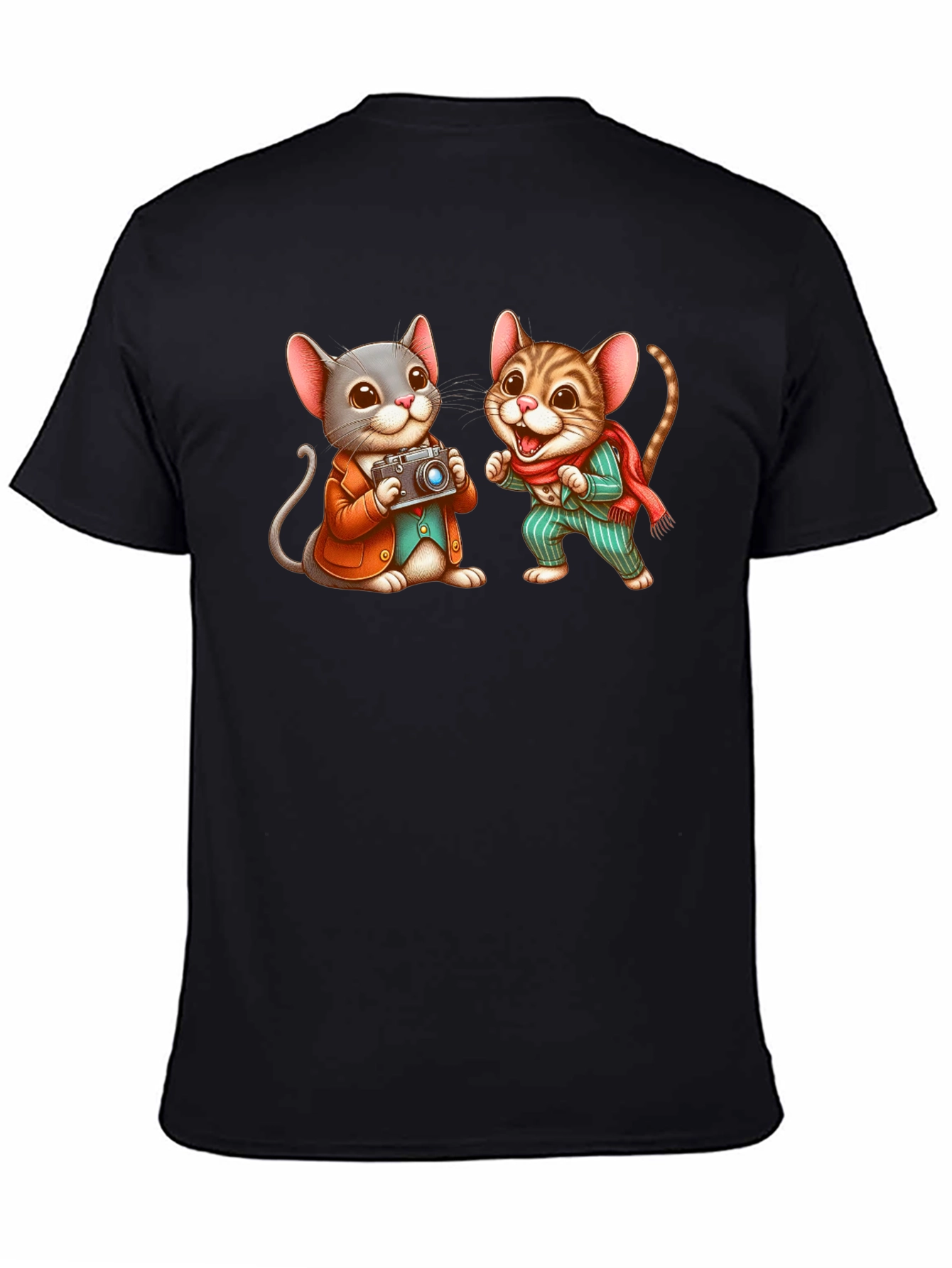 Cute Mouse Photographer Graphic Tee