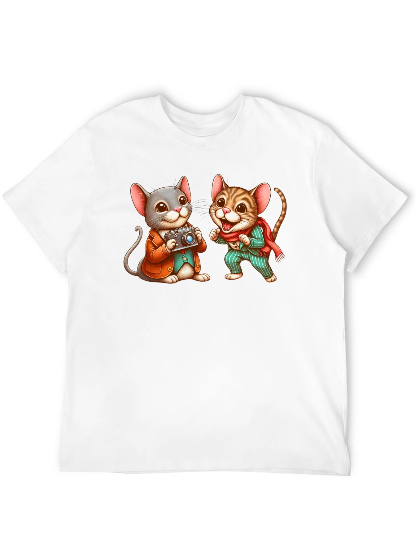 Cute Mouse Photographer Graphic Tee