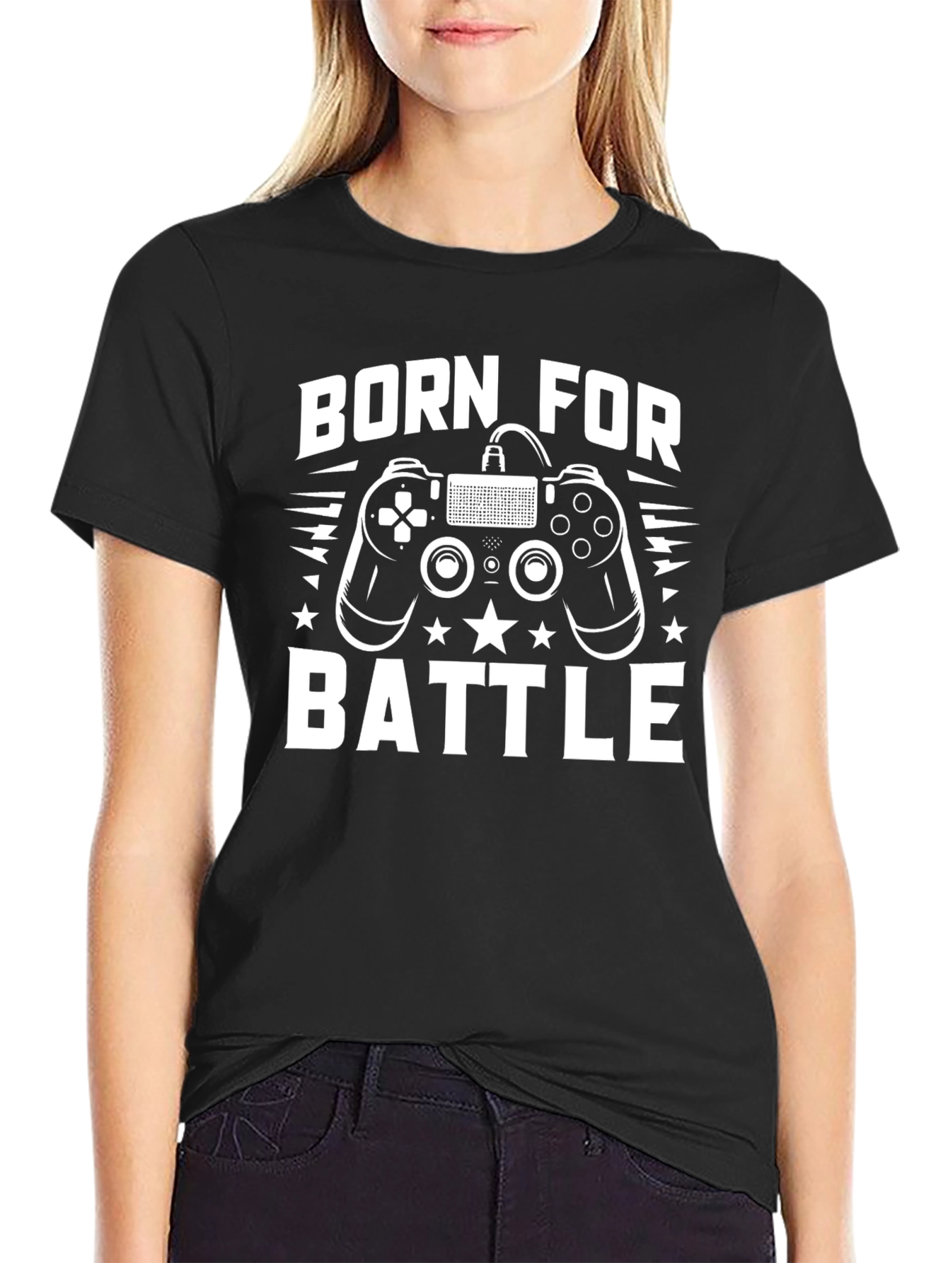 Born For Battle Gaming T-Shirt - Black