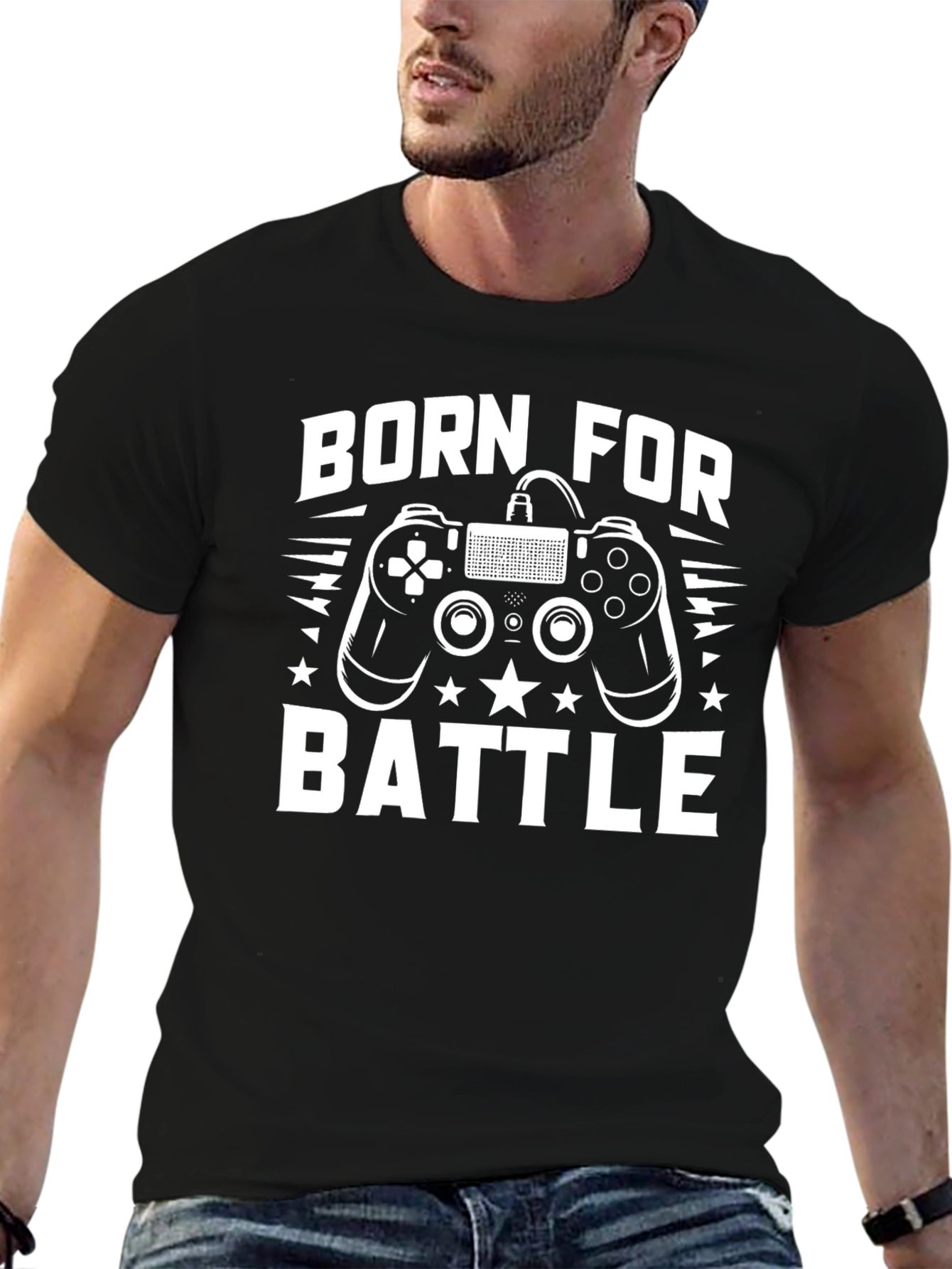Born For Battle Gaming T-Shirt - Black