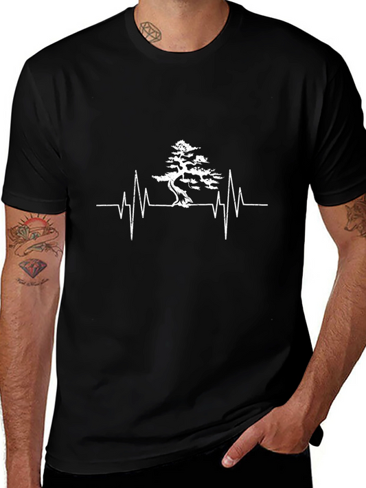 Bonsai Heartbeat T-Shirt - Zen Garden Style