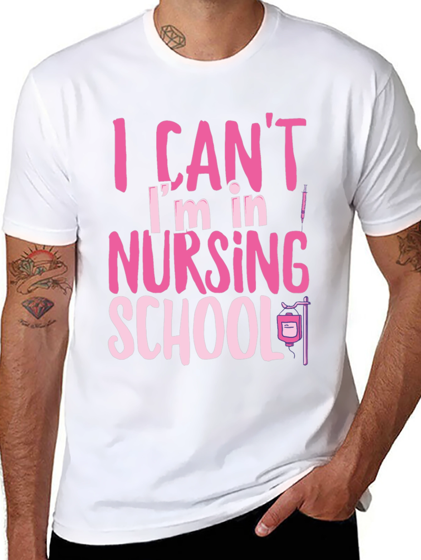 Nursing School Tee: I Cant Im in Nursing School