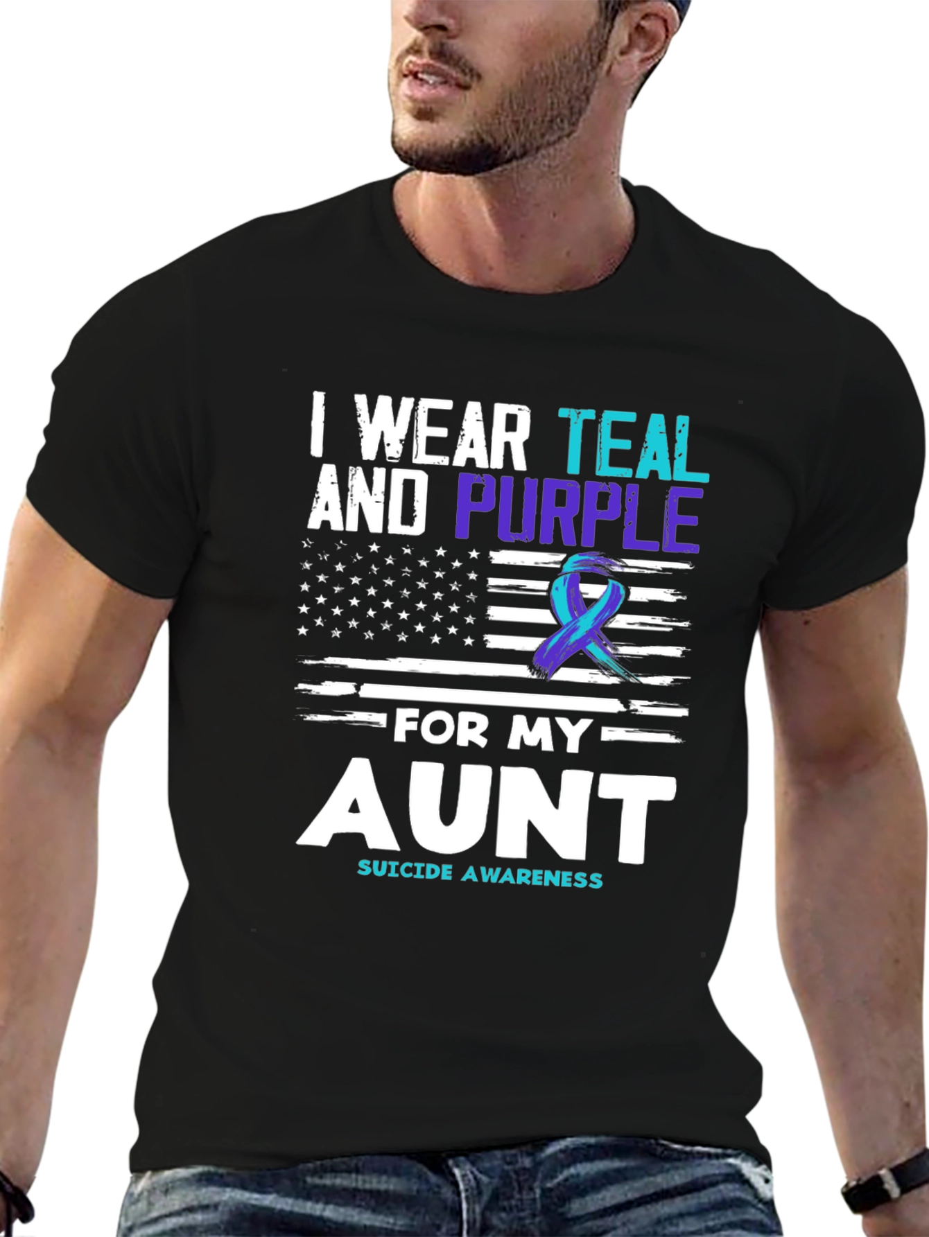 Teal & Purple Suicide Awareness T-Shirt