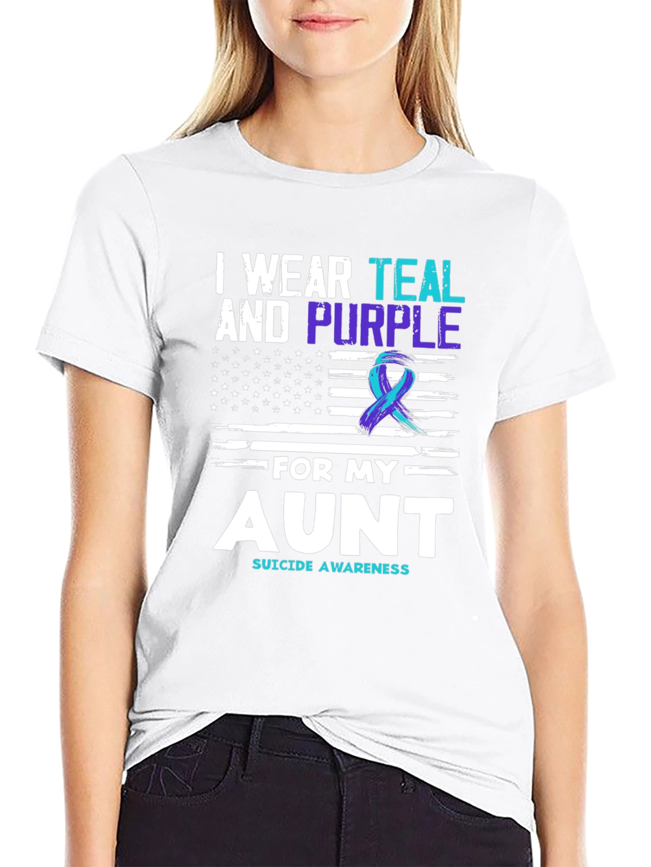 Teal & Purple Suicide Awareness T-Shirt