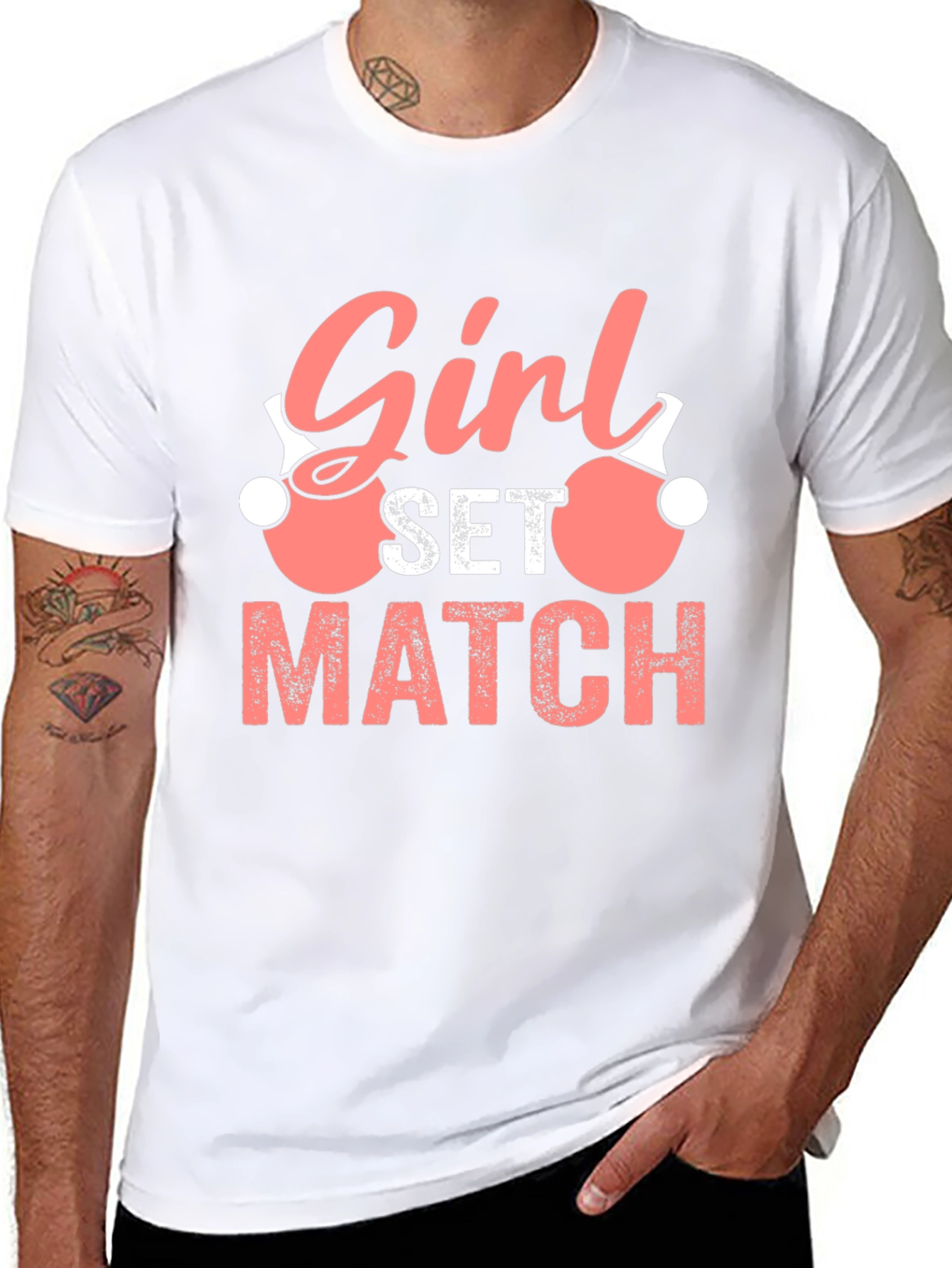 Girl Set Match T-Shirt - Ping Pong Volleyball Tee