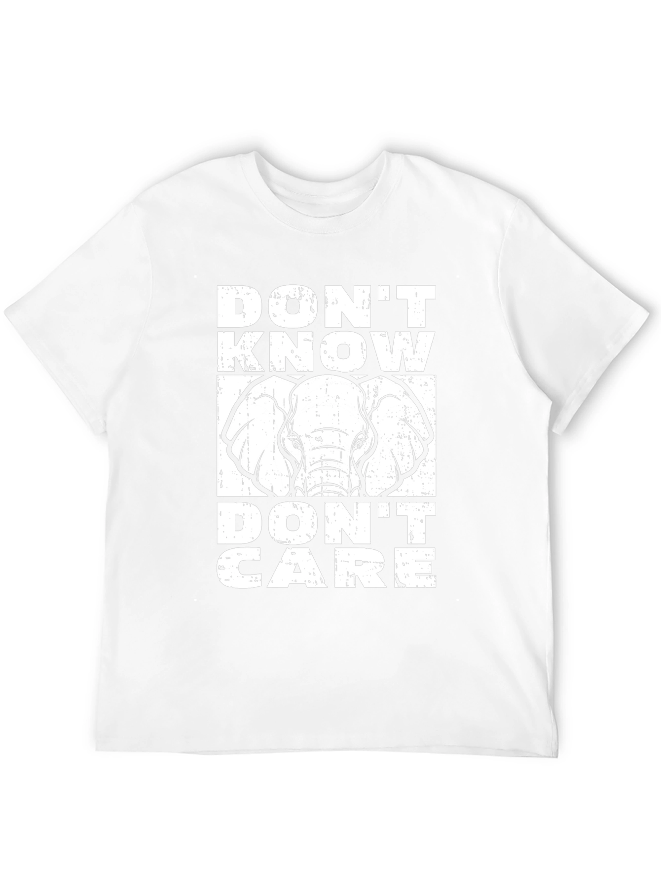 Dont Know Dont Care Elephant Graphic Tee