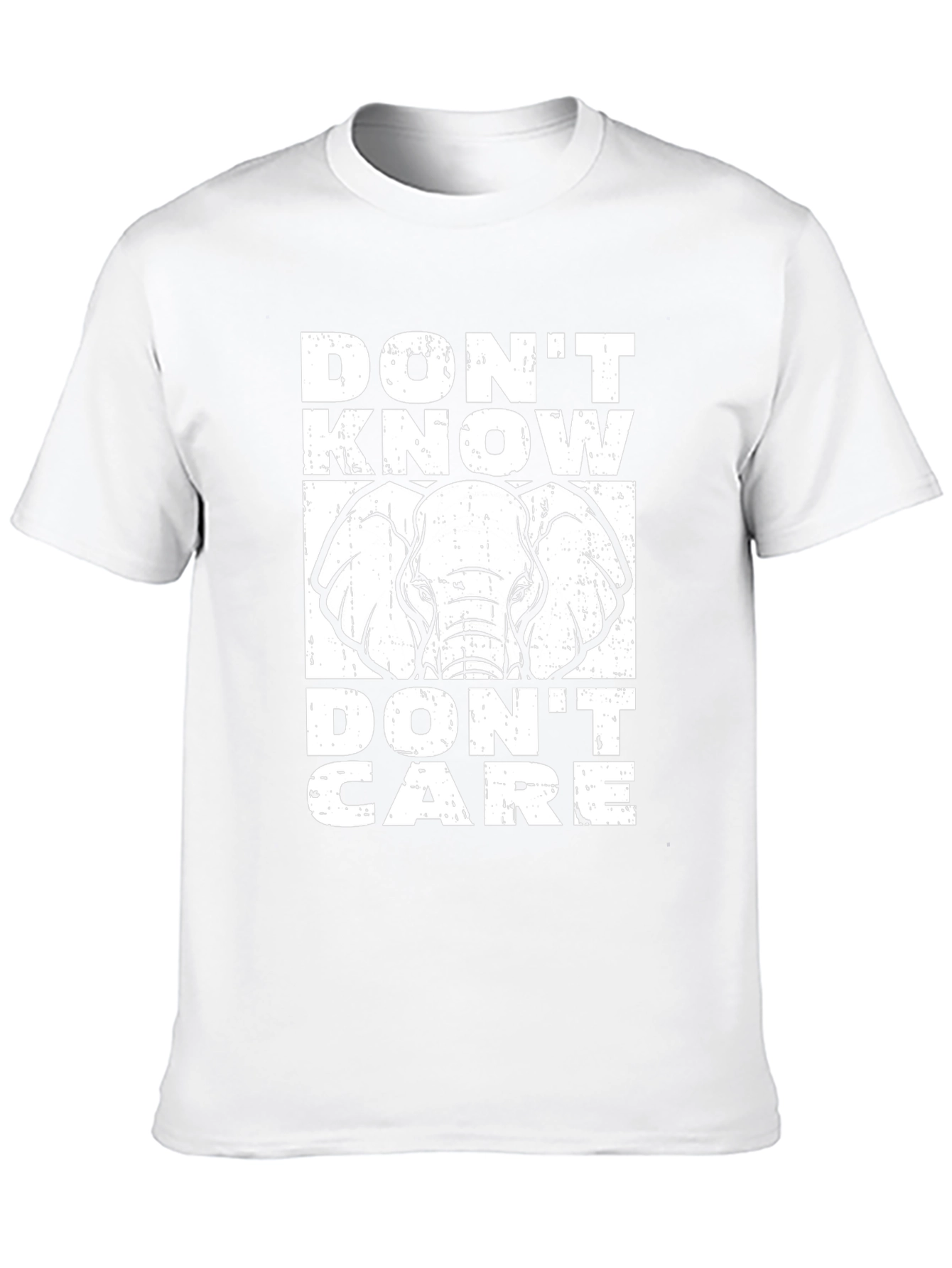 Dont Know Dont Care Elephant Graphic Tee