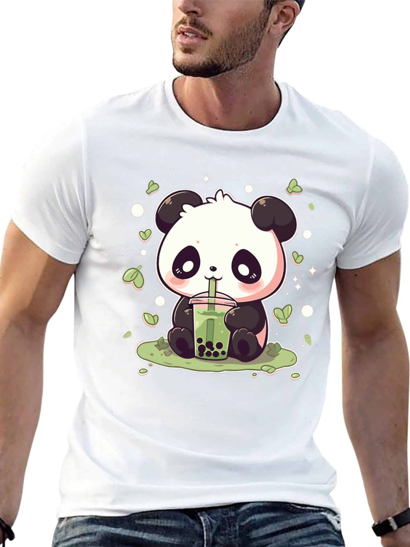 Cute Panda Bubble Tea Graphic Tee