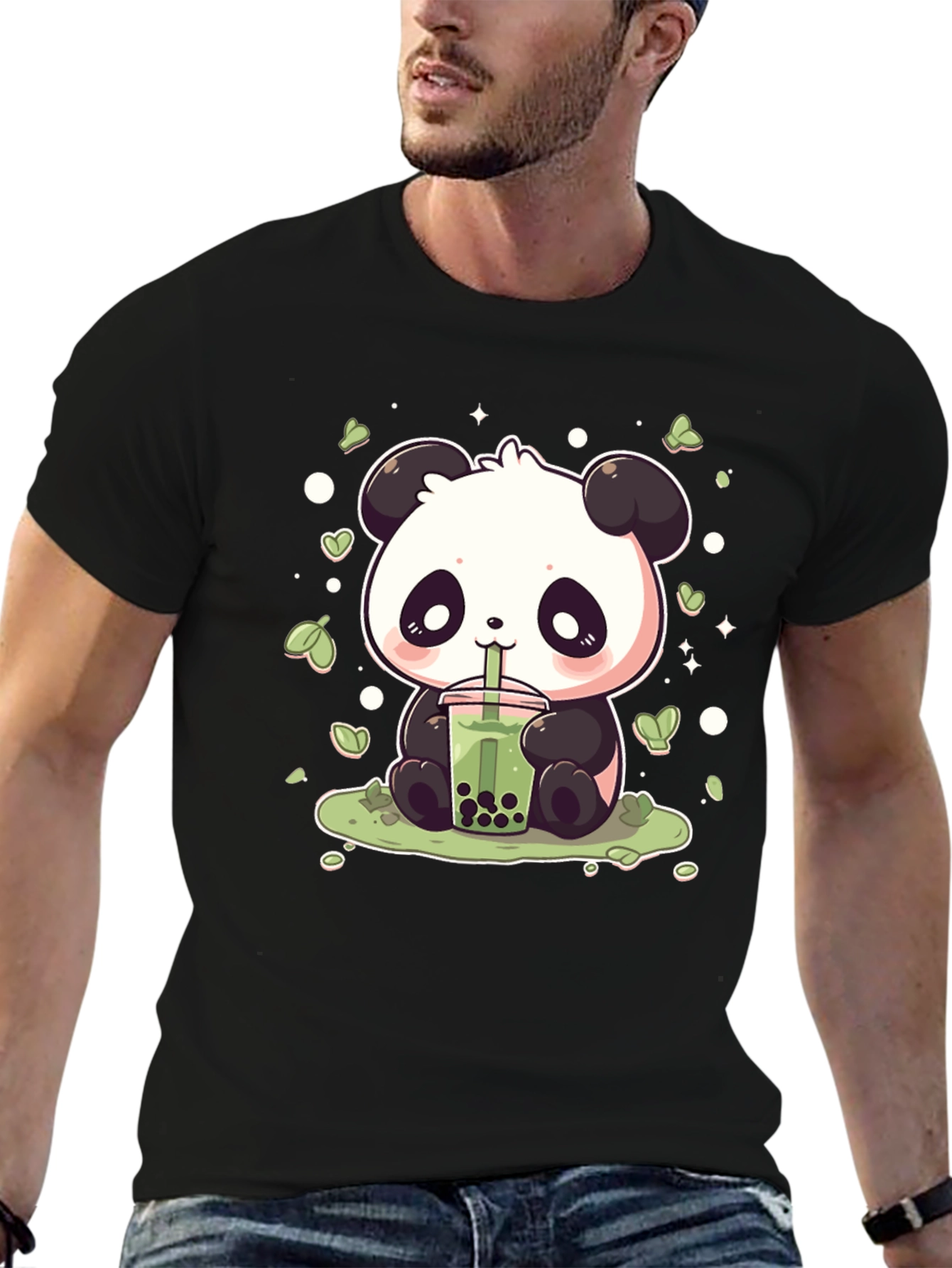 Cute Panda Bubble Tea Graphic Tee