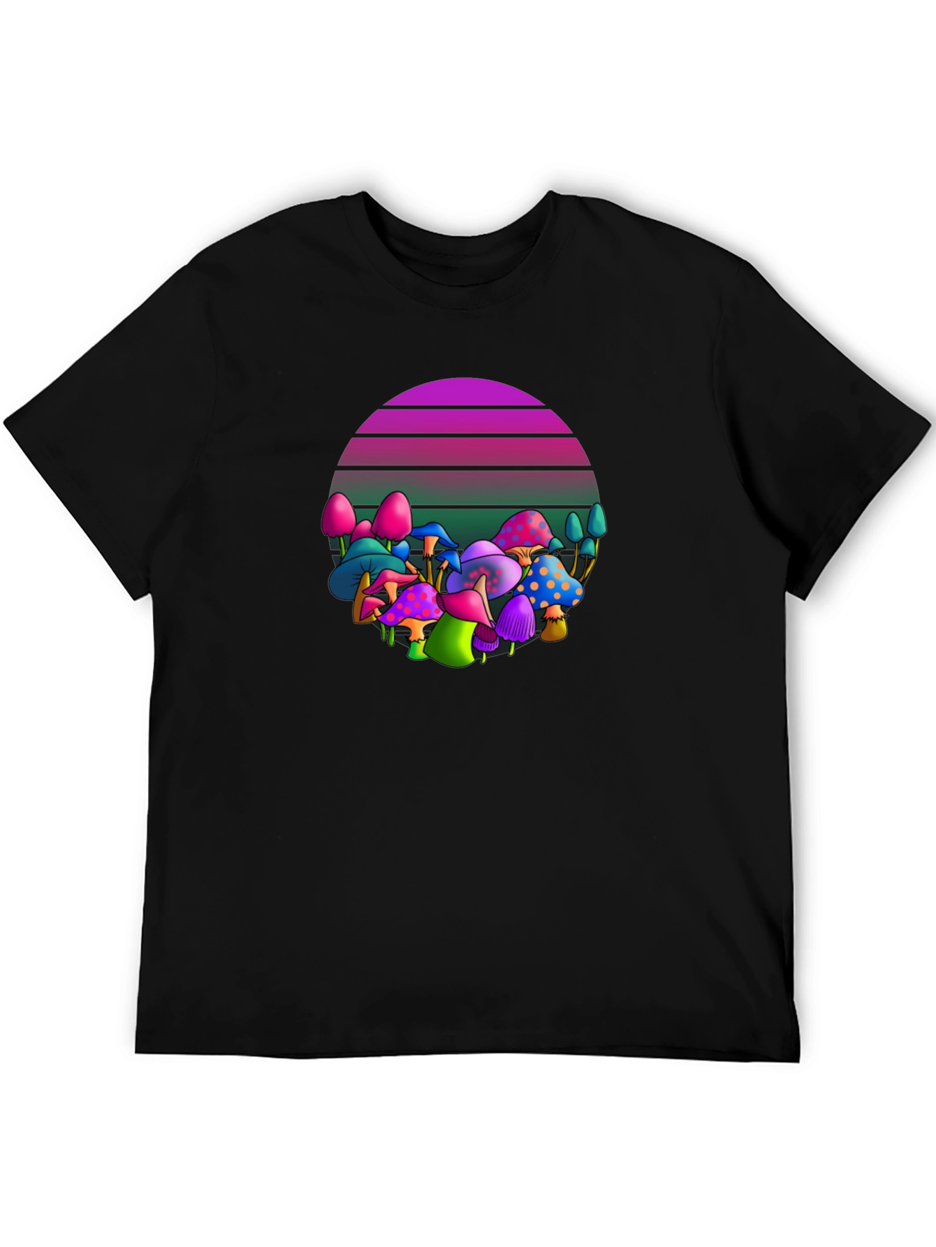 Retro Mushroom Graphic T-Shirt