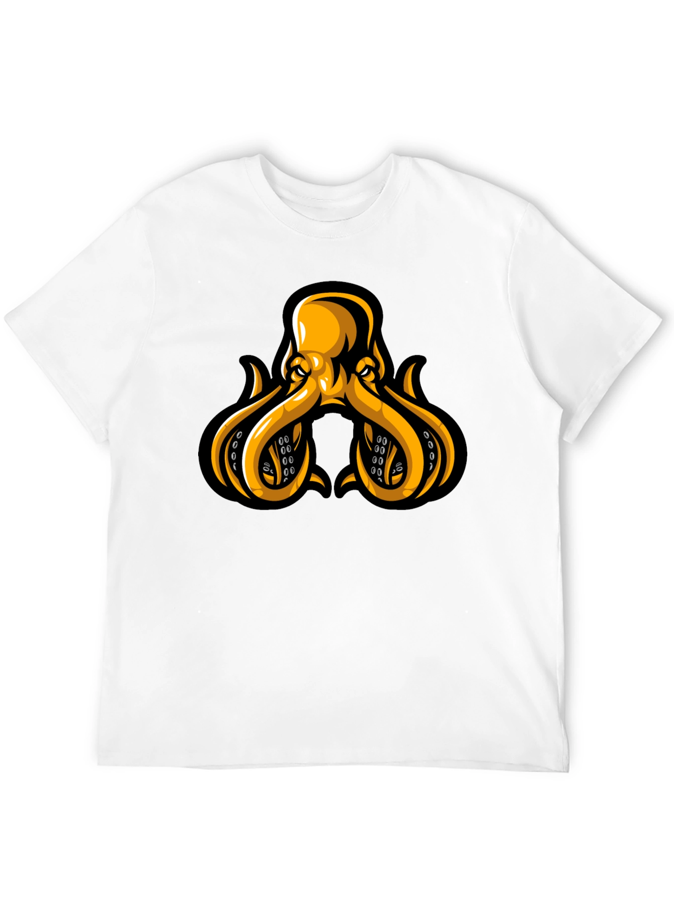 Octopus Graphic Tee - Black Cotton Blend