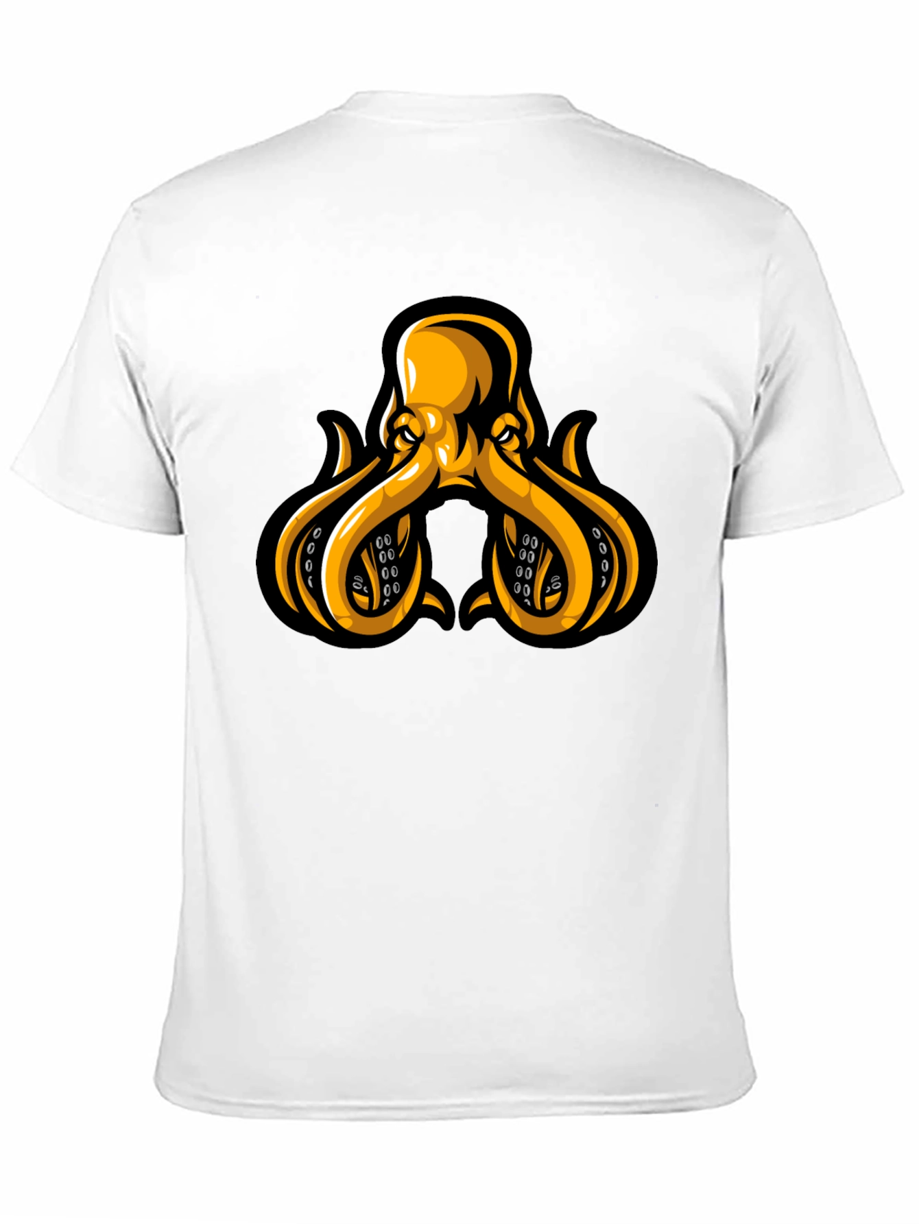 Octopus Graphic Tee - Black Cotton Blend