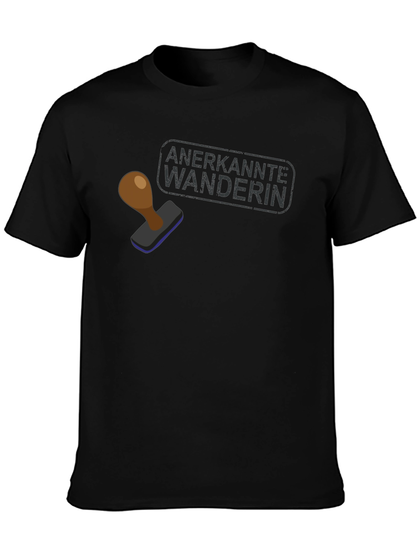 Anerkannte Wanderin Black Graphic Tee
