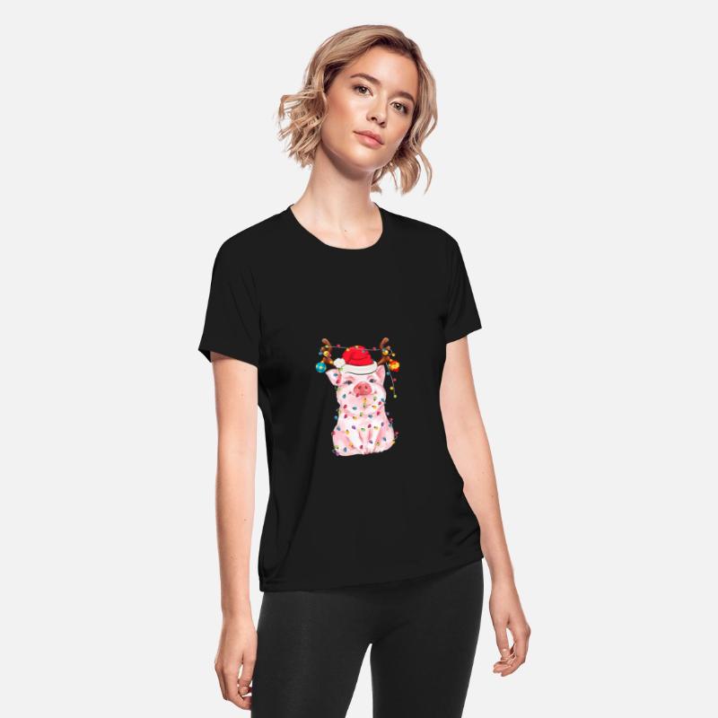 Pig Lovers Christmas Reindeer Funny