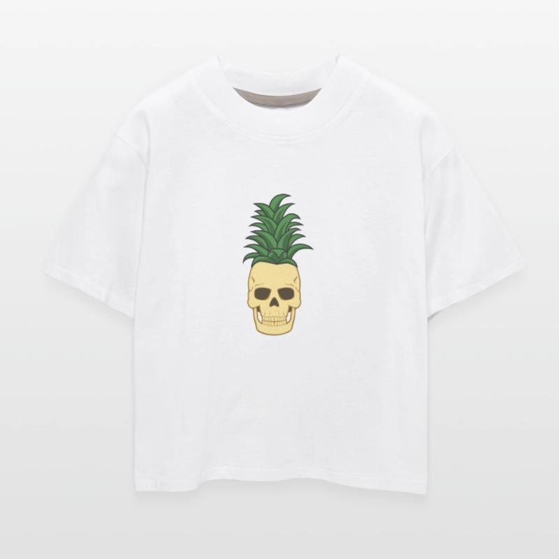 PINEAPPLE SKULL FUNNY PIRATE JOLLY ROGER DESIGN