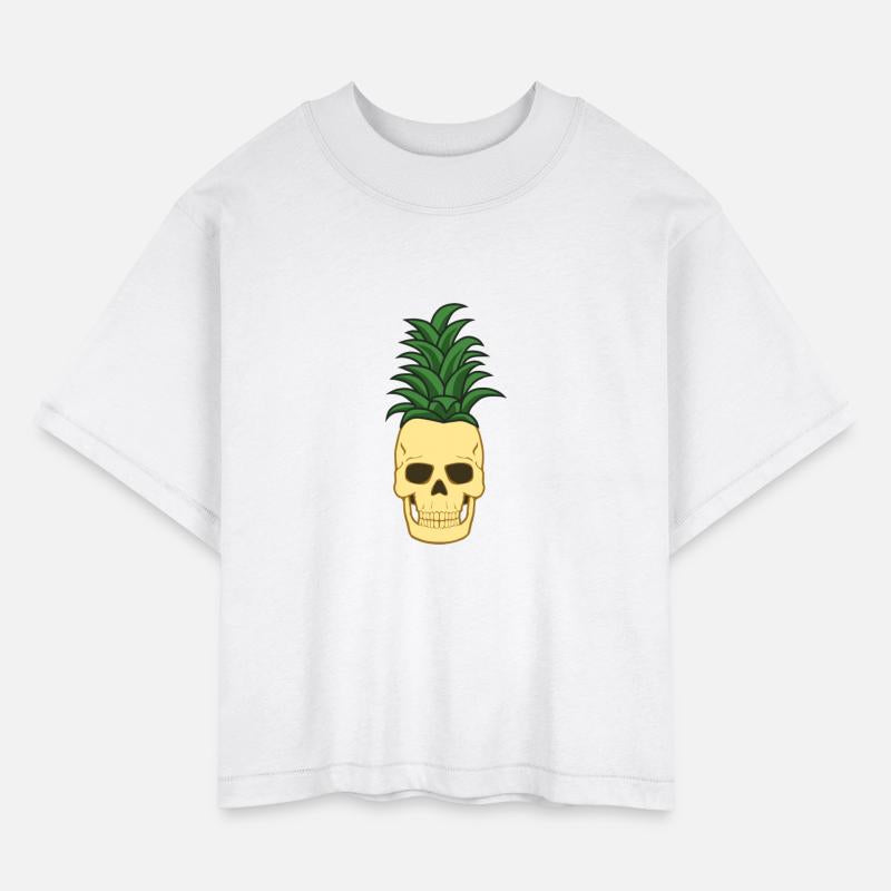 PINEAPPLE SKULL FUNNY PIRATE JOLLY ROGER DESIGN