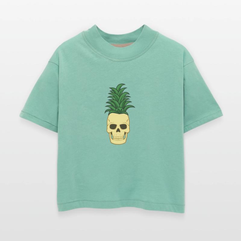 PINEAPPLE SKULL FUNNY PIRATE JOLLY ROGER DESIGN