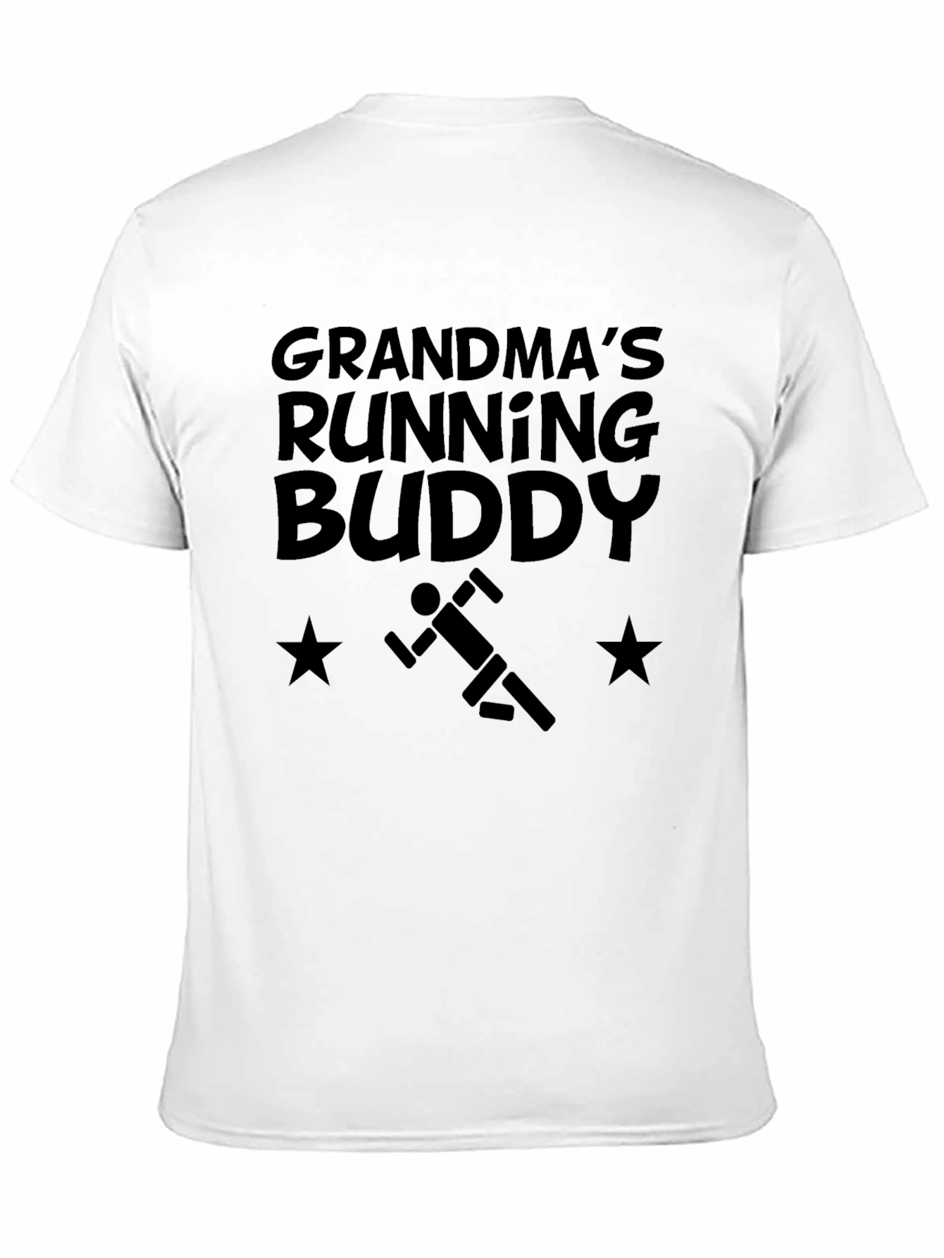 Grandmas Running Buddy Black T-Shirt