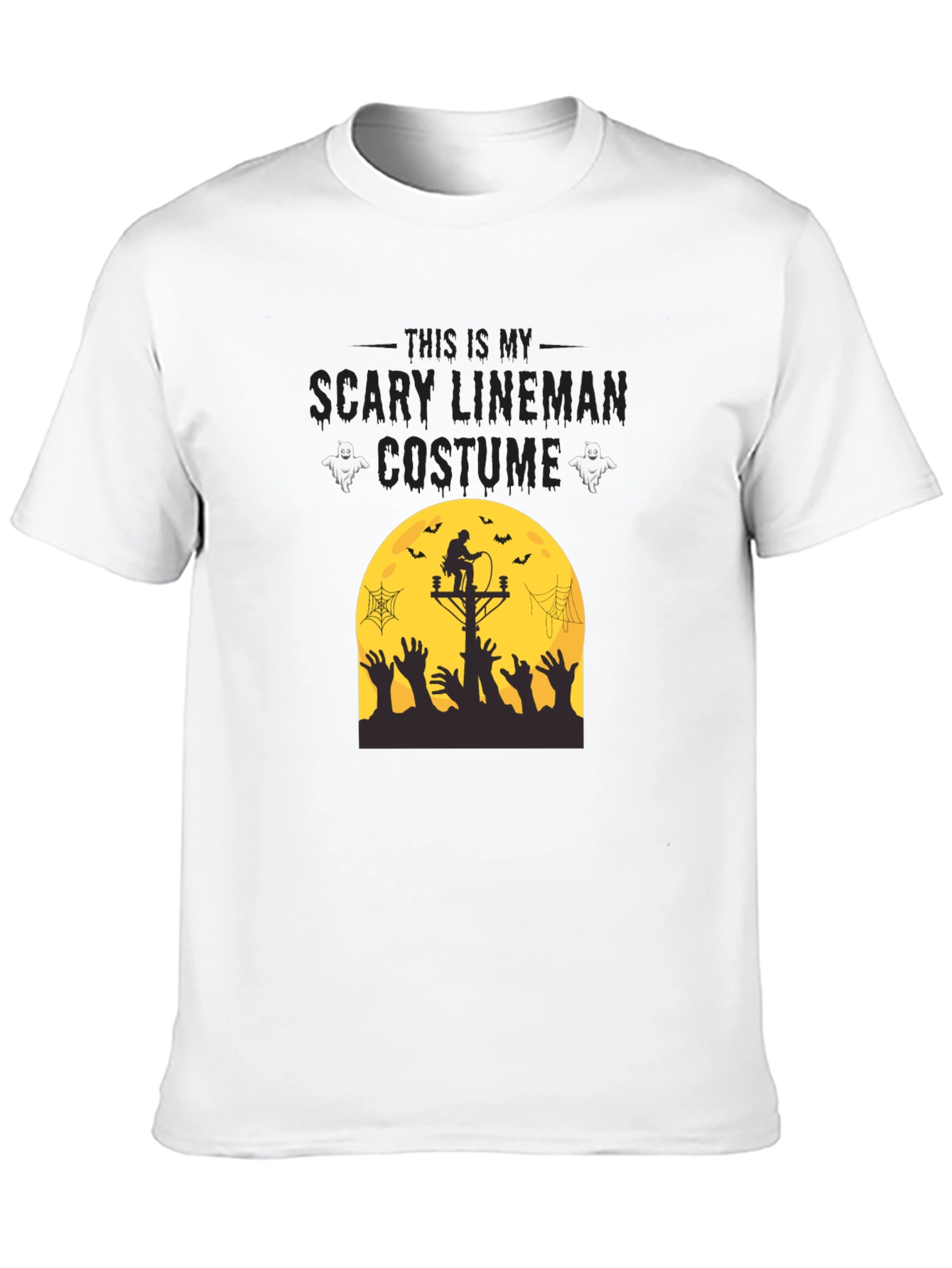 Scary Lineman Costume T-Shirt - Halloween