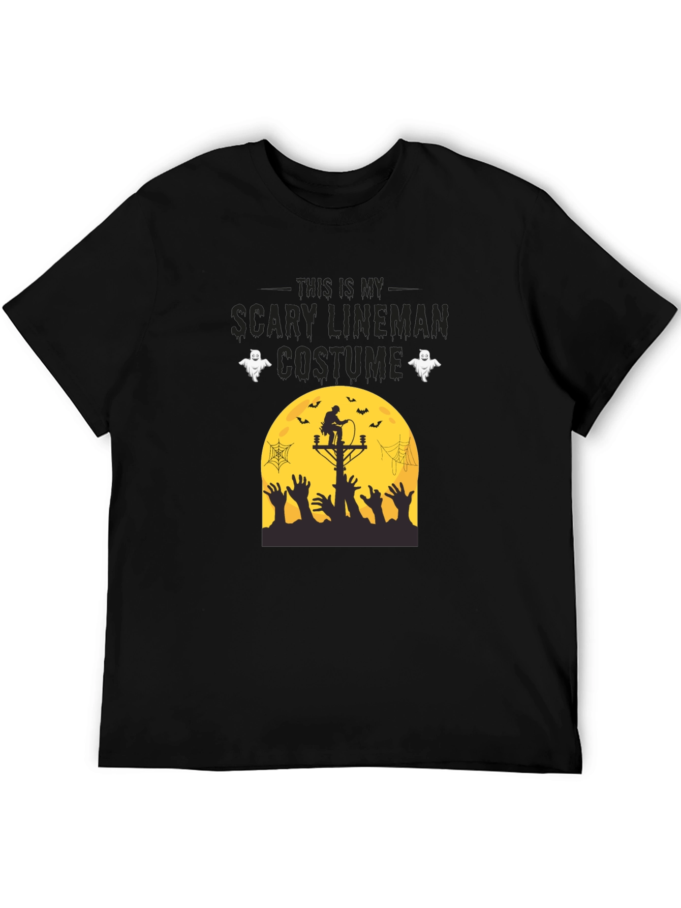 Scary Lineman Costume T-Shirt - Halloween