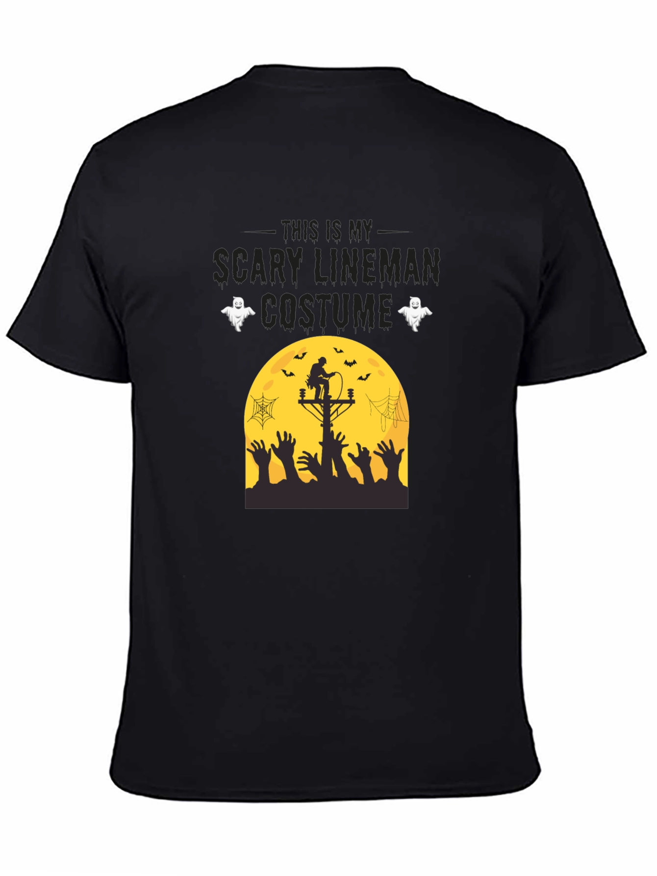 Scary Lineman Costume T-Shirt - Halloween