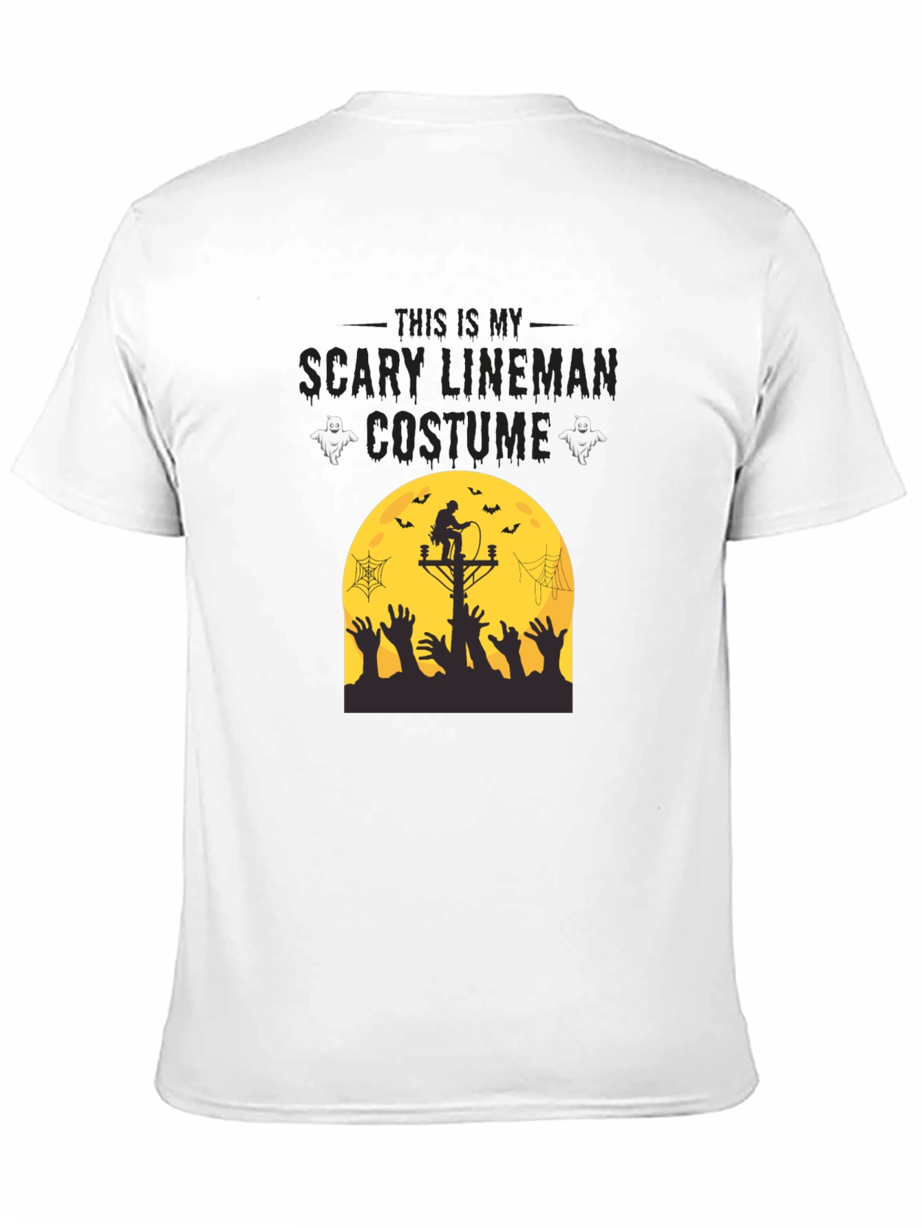 Scary Lineman Costume T-Shirt - Halloween