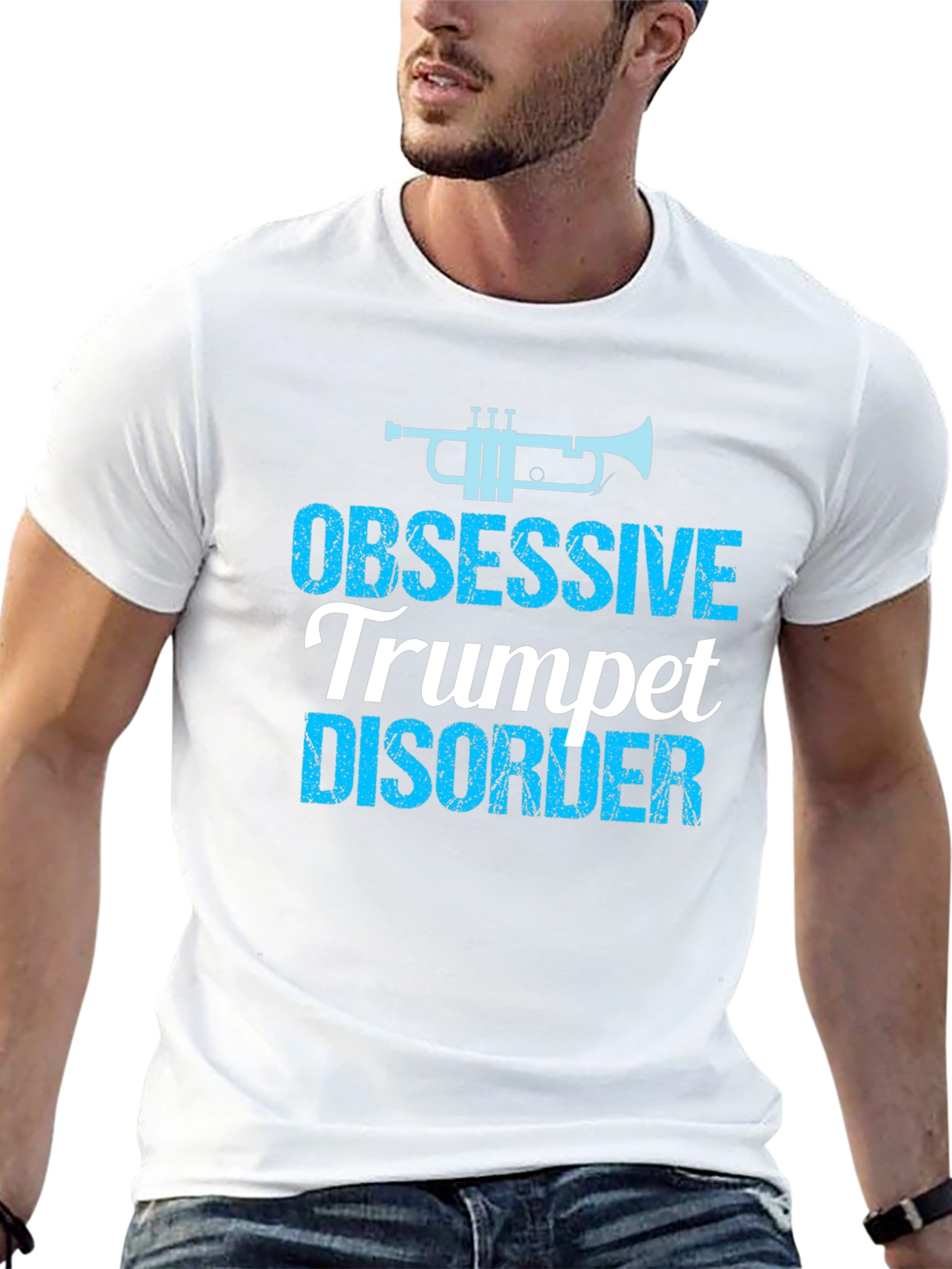 Obsessive Trumpet Disorder Black T-Shirt