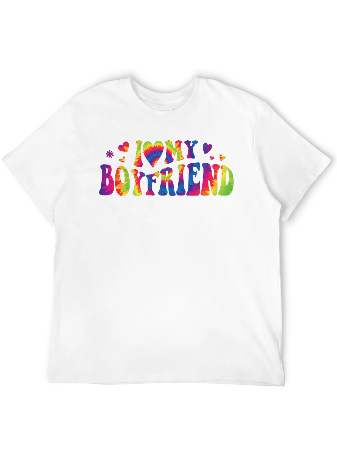 I Love My Boyfriend Tie-Dye Graphic Tee