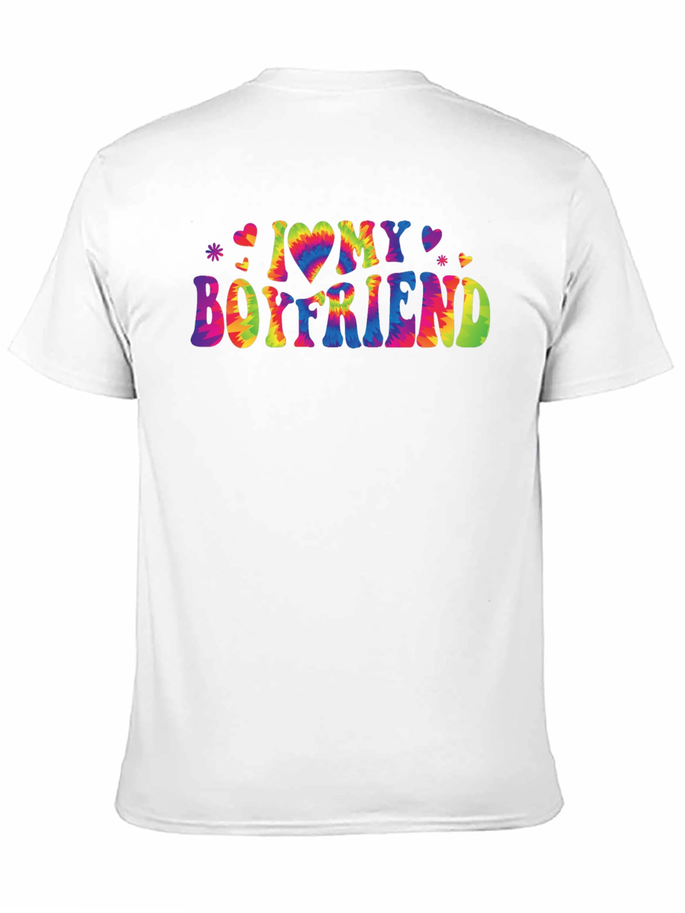 I Love My Boyfriend Tie-Dye Graphic Tee