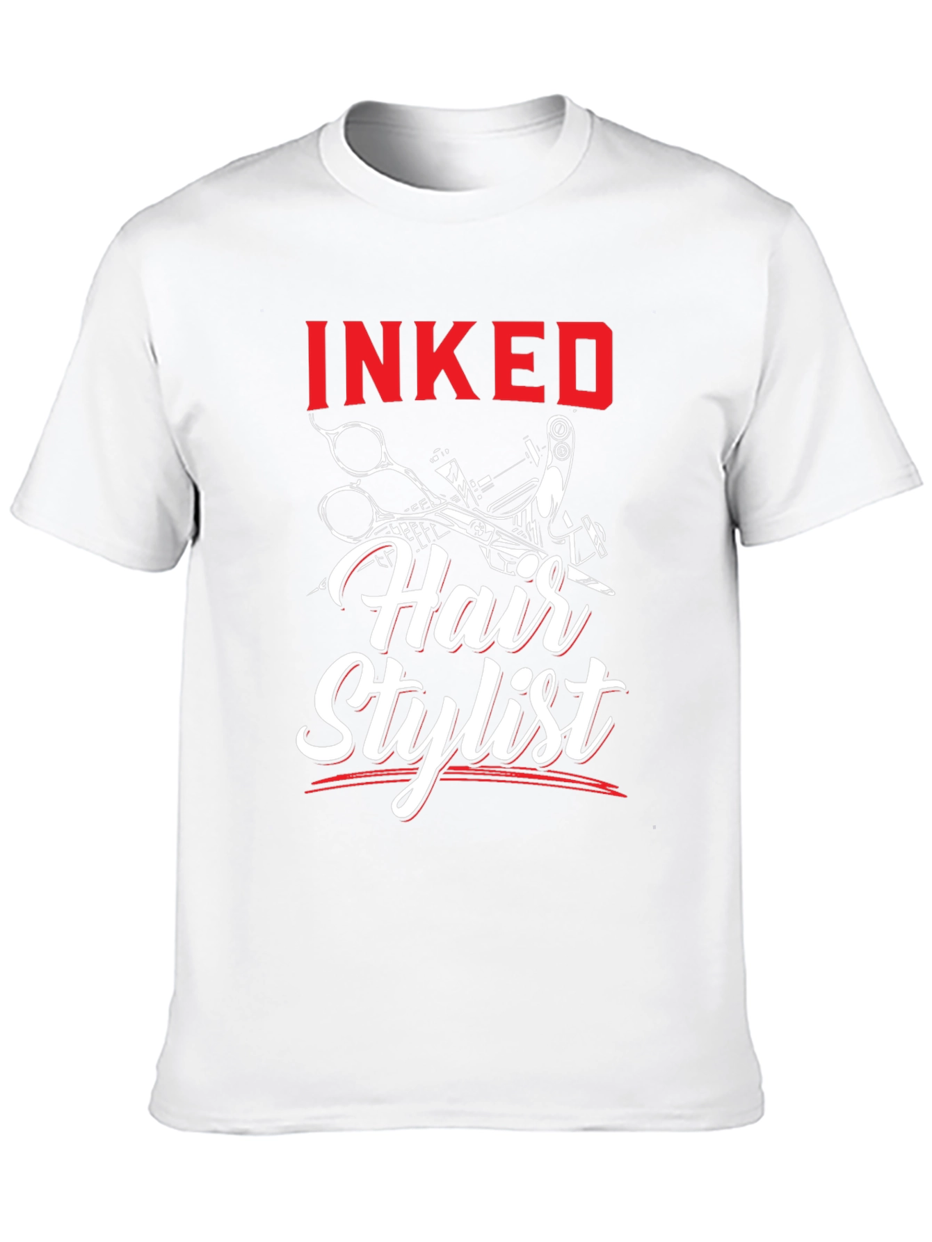 Inked Hair Stylist T-Shirt - Barber Tee