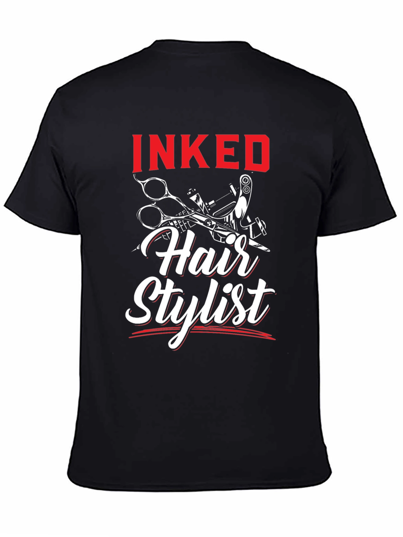 Inked Hair Stylist T-Shirt - Barber Tee