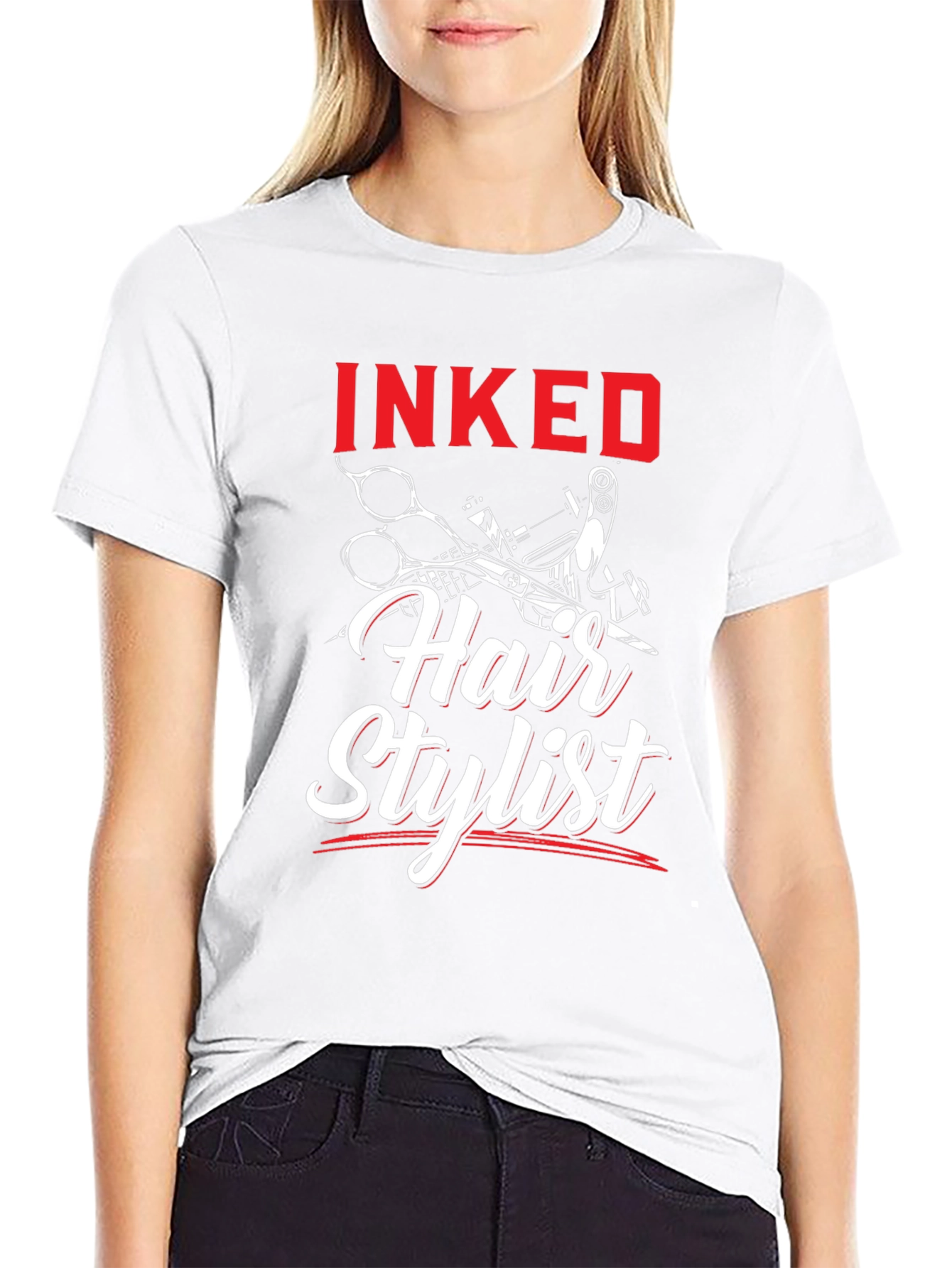 Inked Hair Stylist T-Shirt - Barber Tee