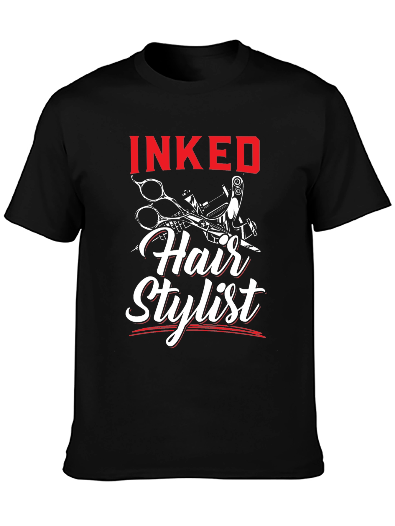 Inked Hair Stylist T-Shirt - Barber Tee