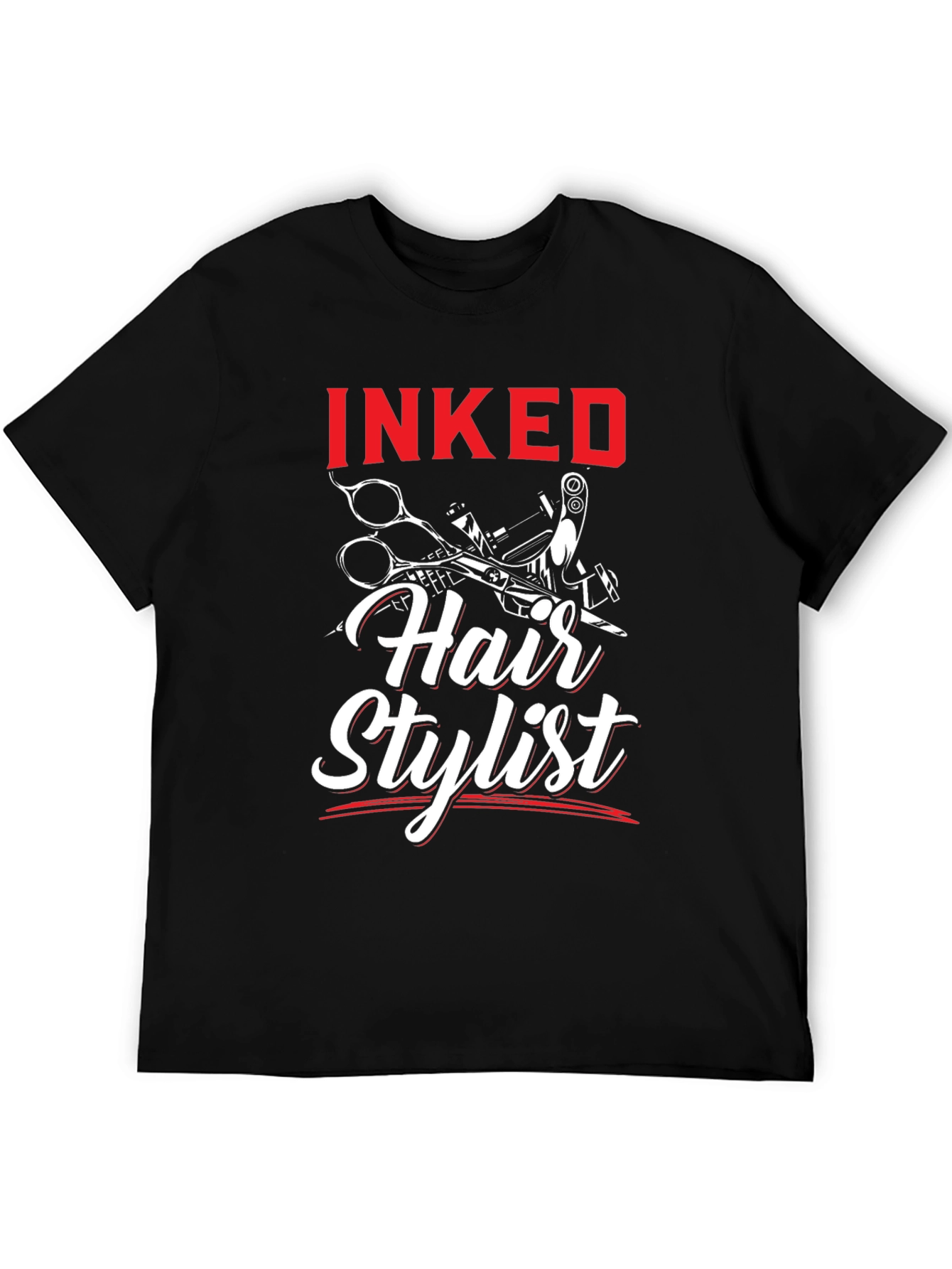 Inked Hair Stylist T-Shirt - Barber Tee