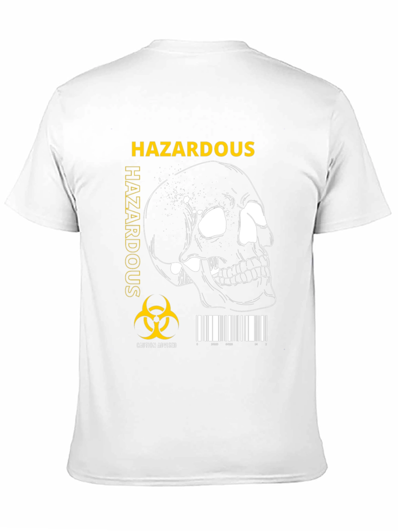 Hazardous Biohazard Skull Graphic T-Shirt