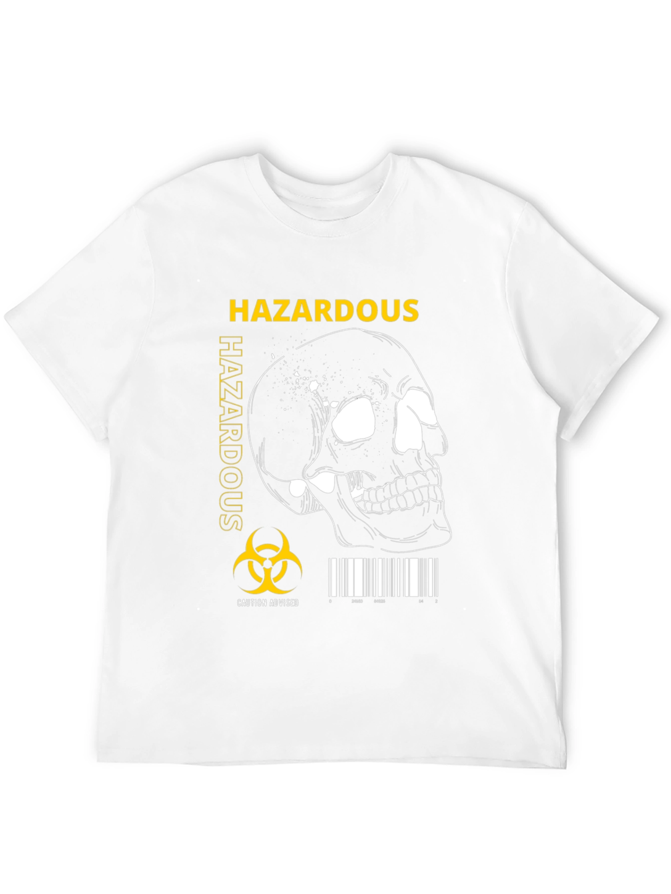 Hazardous Biohazard Skull Graphic T-Shirt