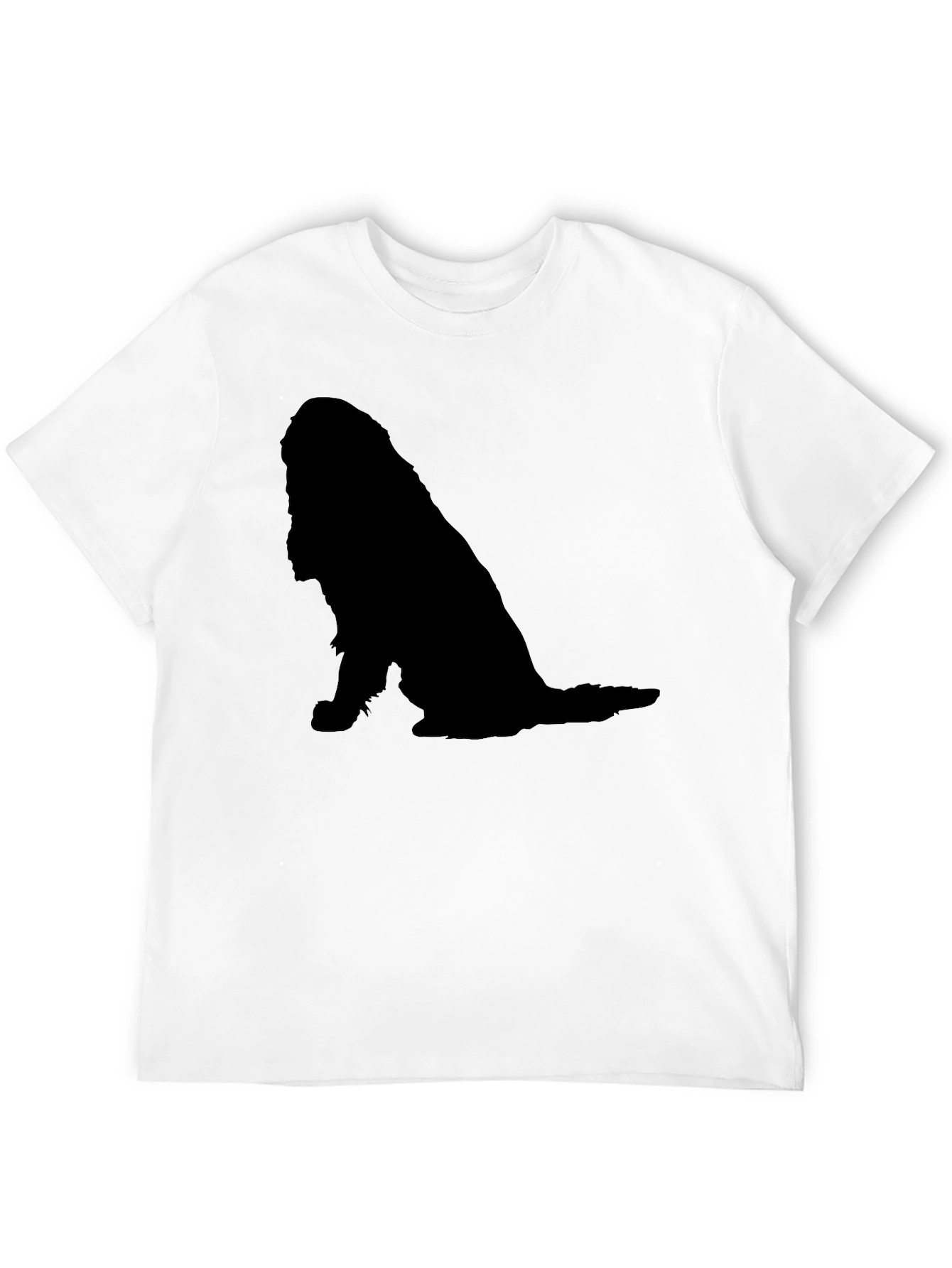 Dog Silhouette Black T-Shirt