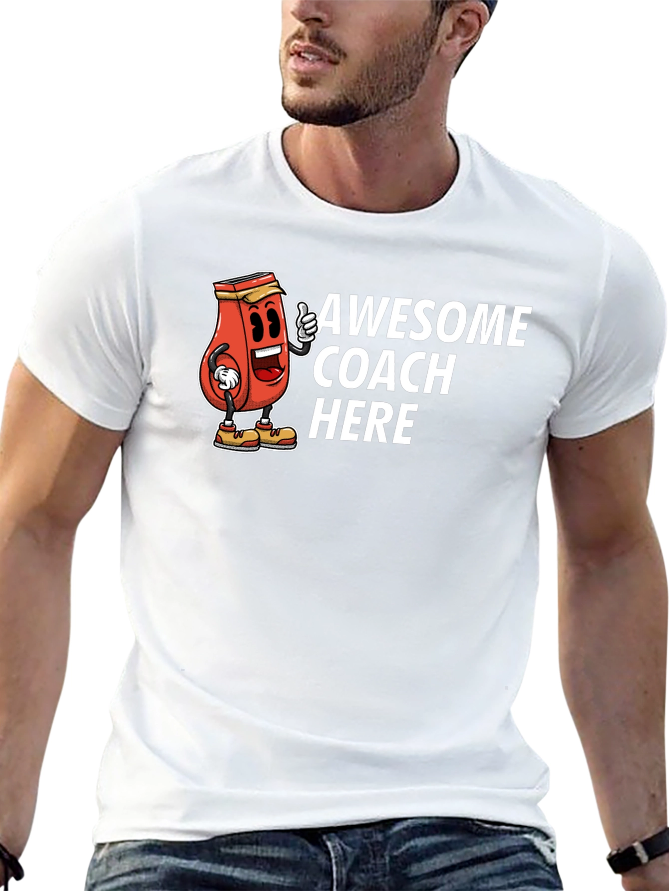 Awesome Coach Here Funny T-Shirt