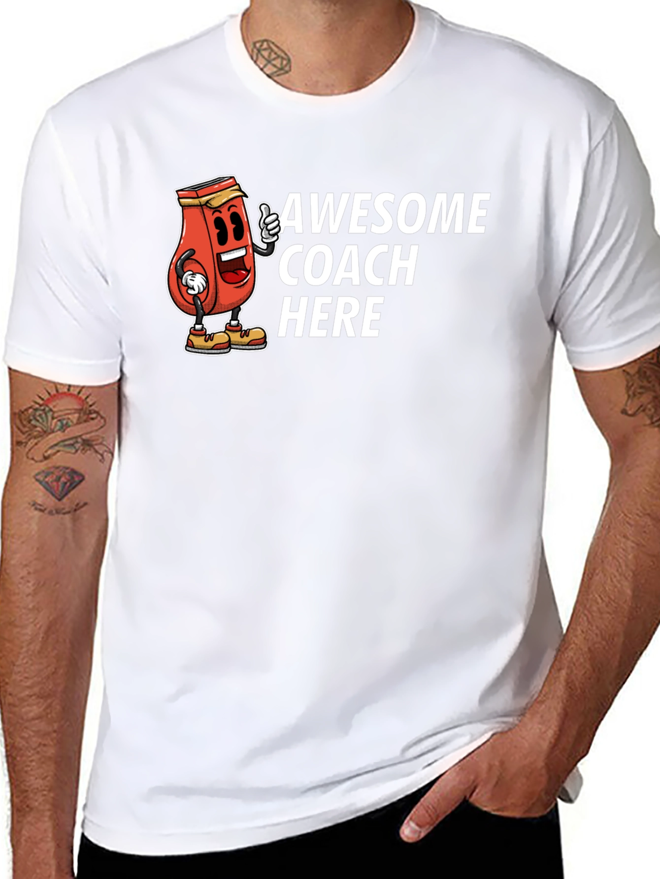 Awesome Coach Here Funny T-Shirt