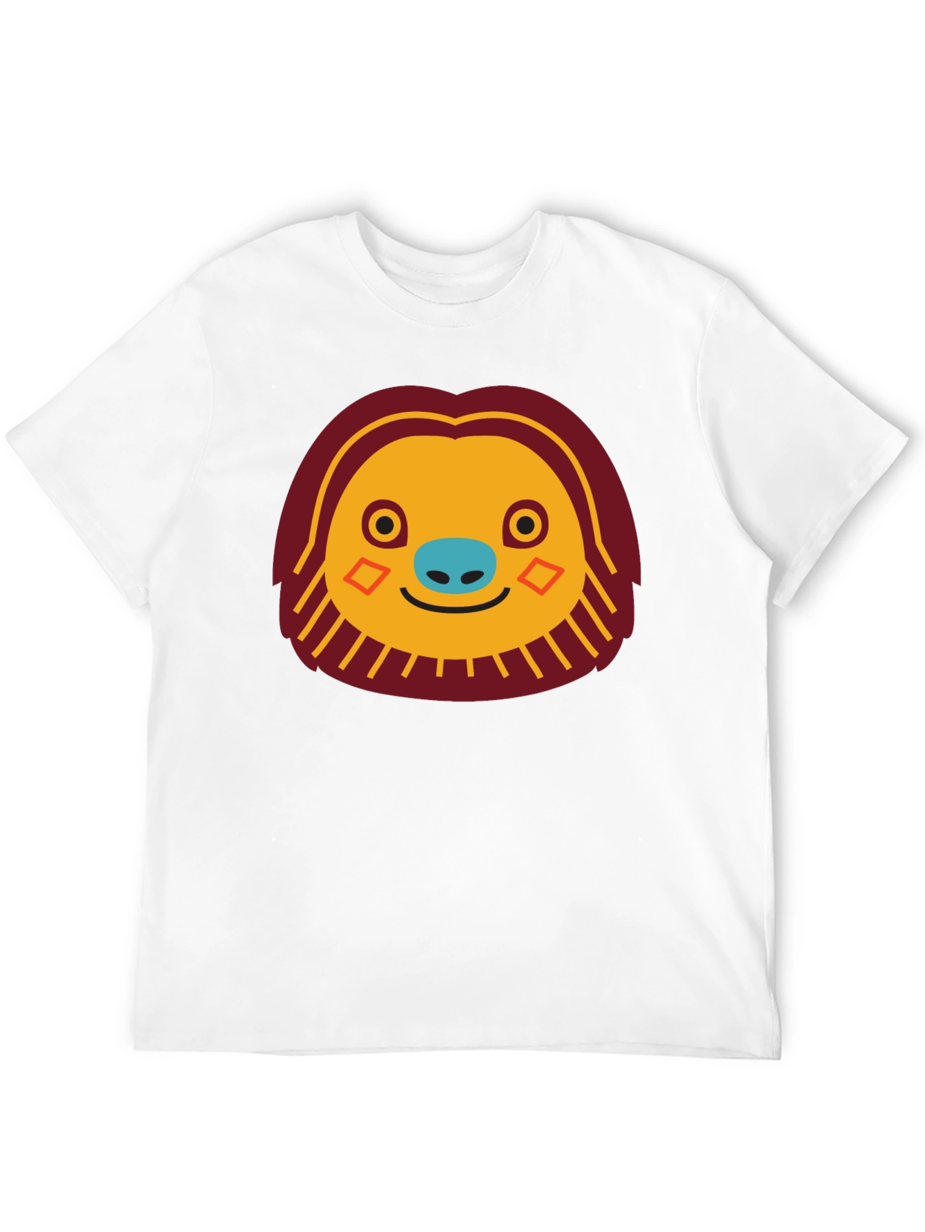 Funny Sloth Face Graphic T-Shirt
