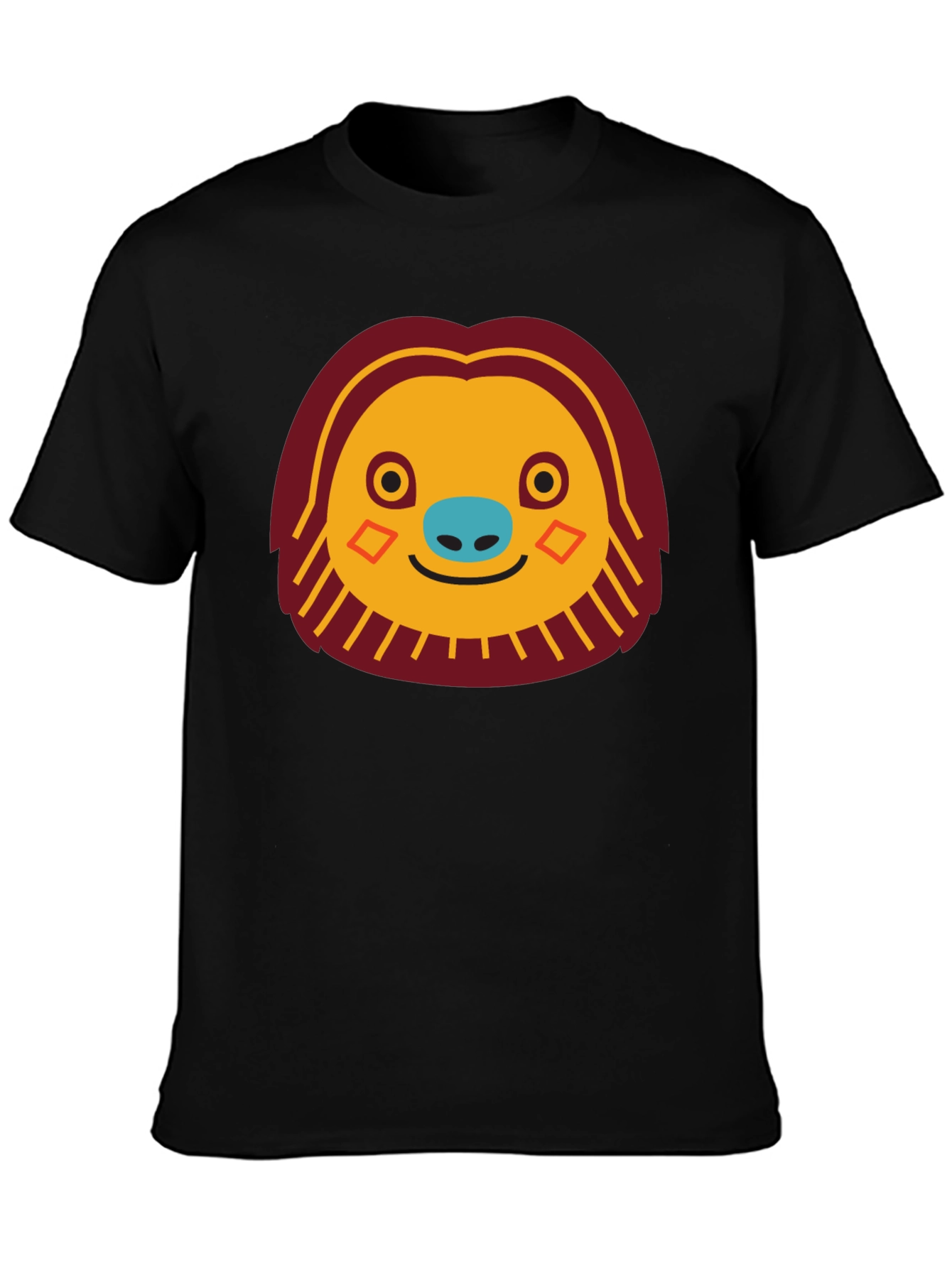 Funny Sloth Face Graphic T-Shirt