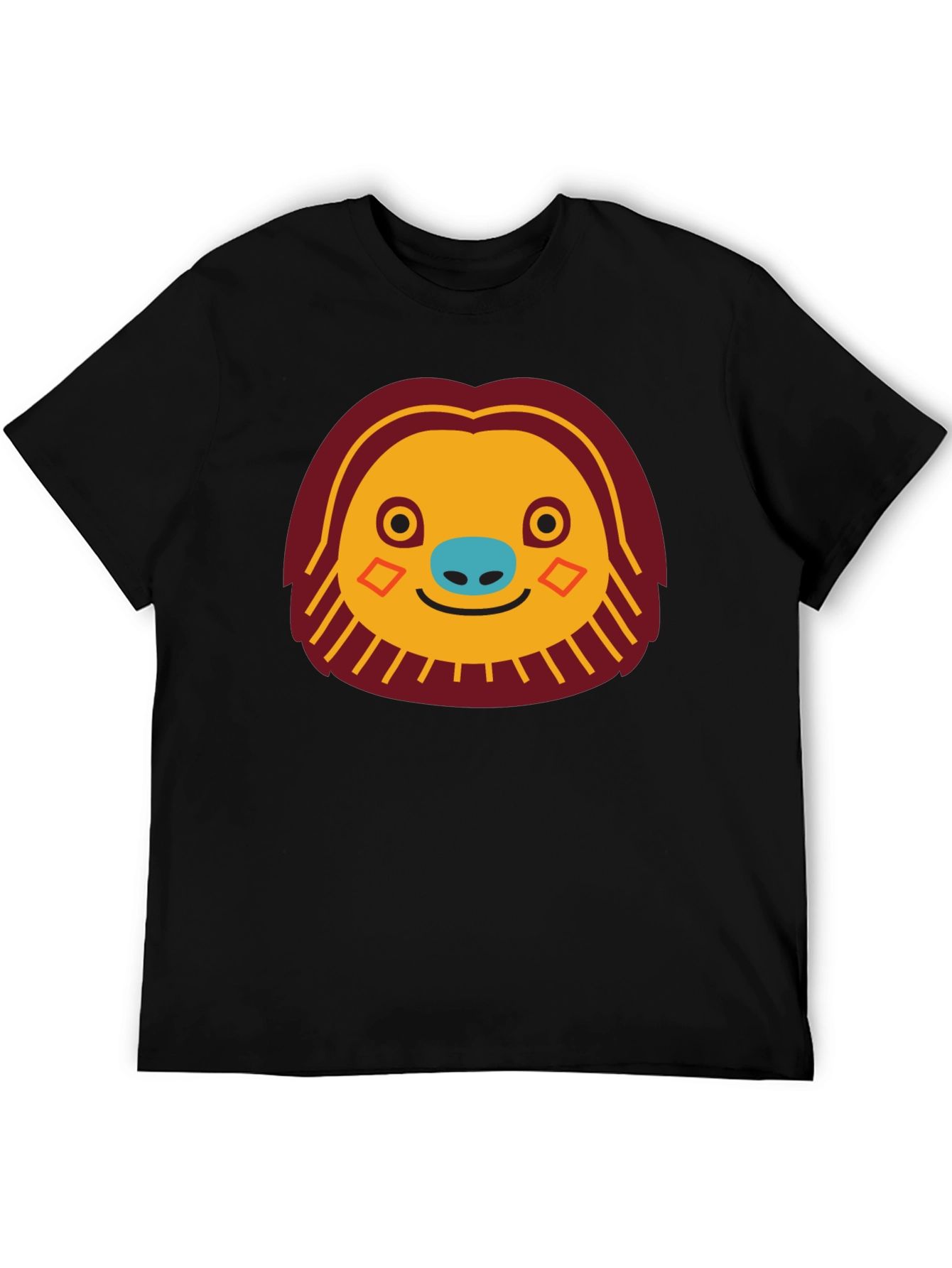 Funny Sloth Face Graphic T-Shirt