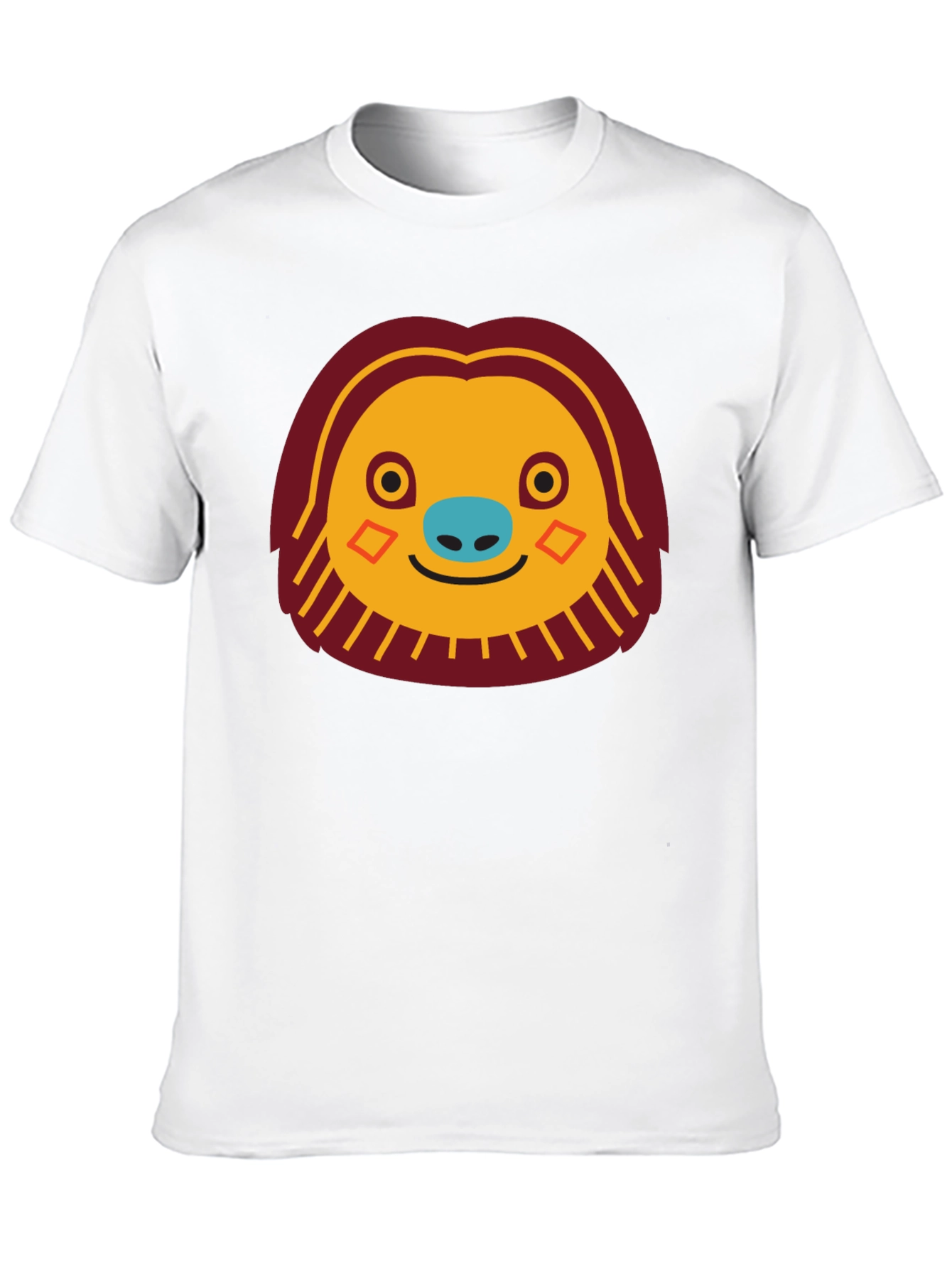 Funny Sloth Face Graphic T-Shirt