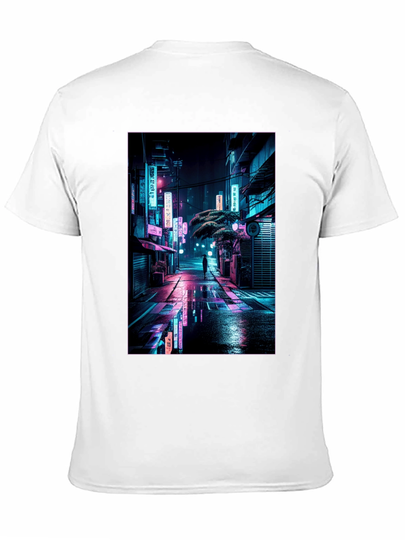 Neon Cityscape Graphic Tee