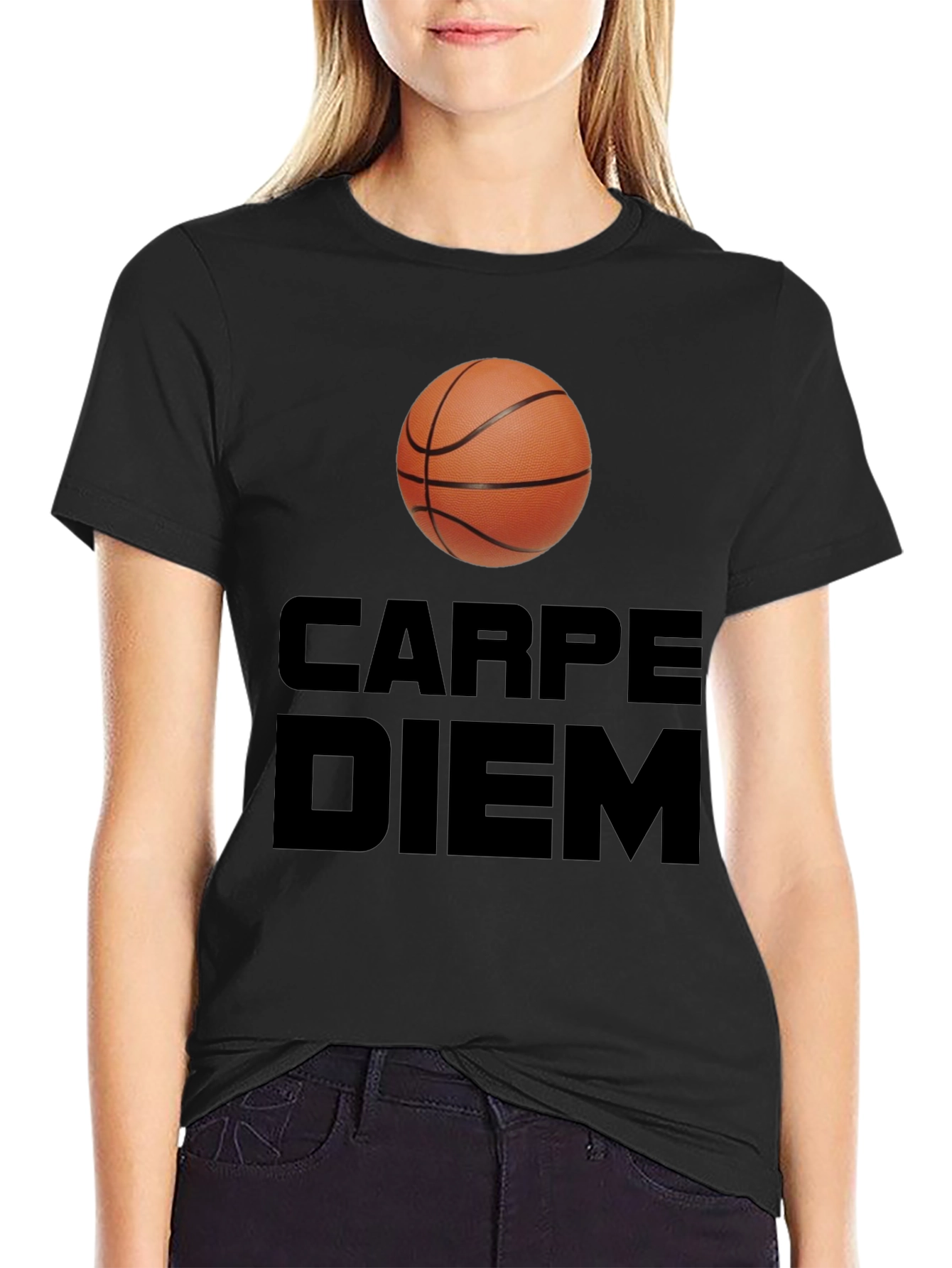 Carpe Diem Basketball T-Shirt - Seize the Game!