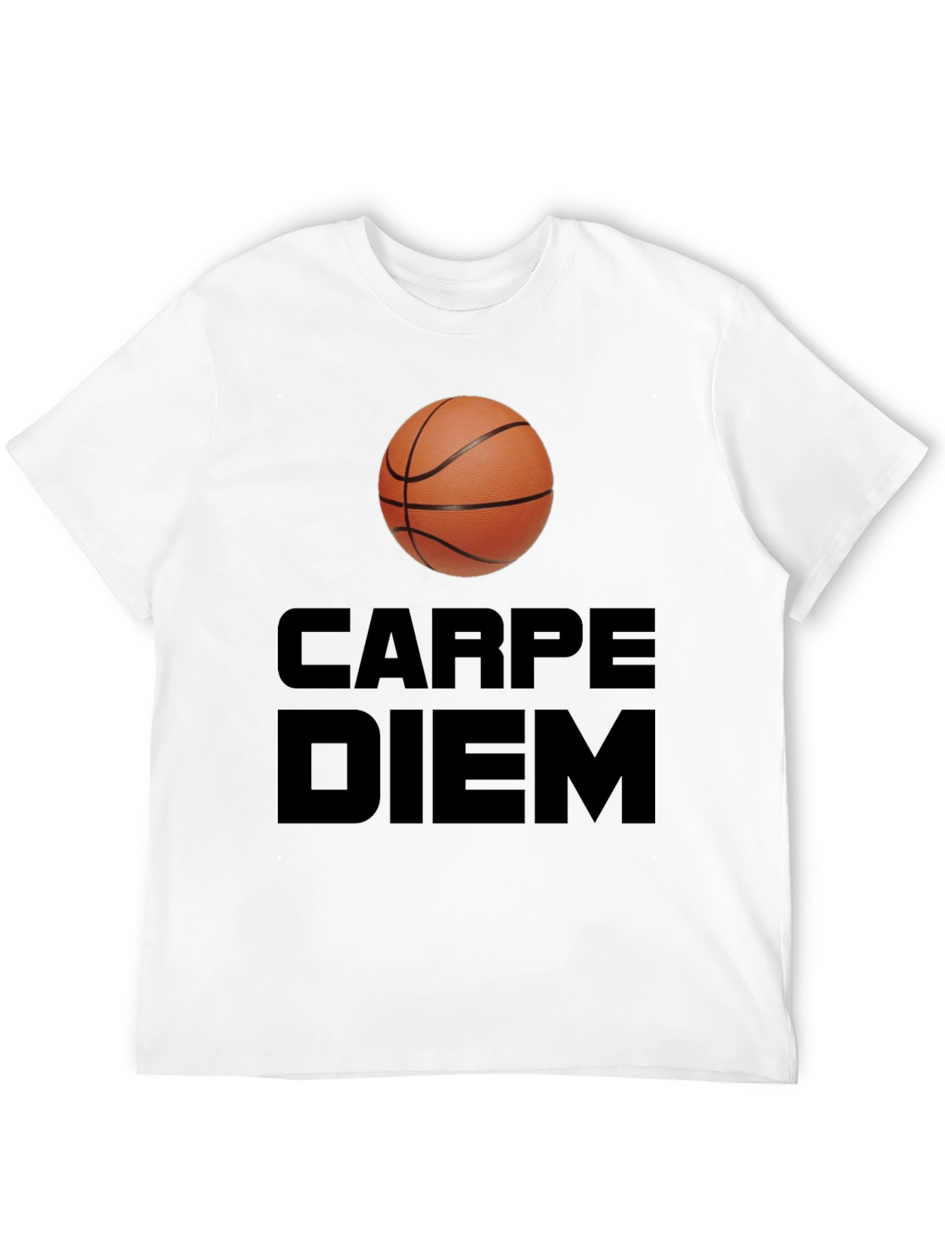 Carpe Diem Basketball T-Shirt - Seize the Game!