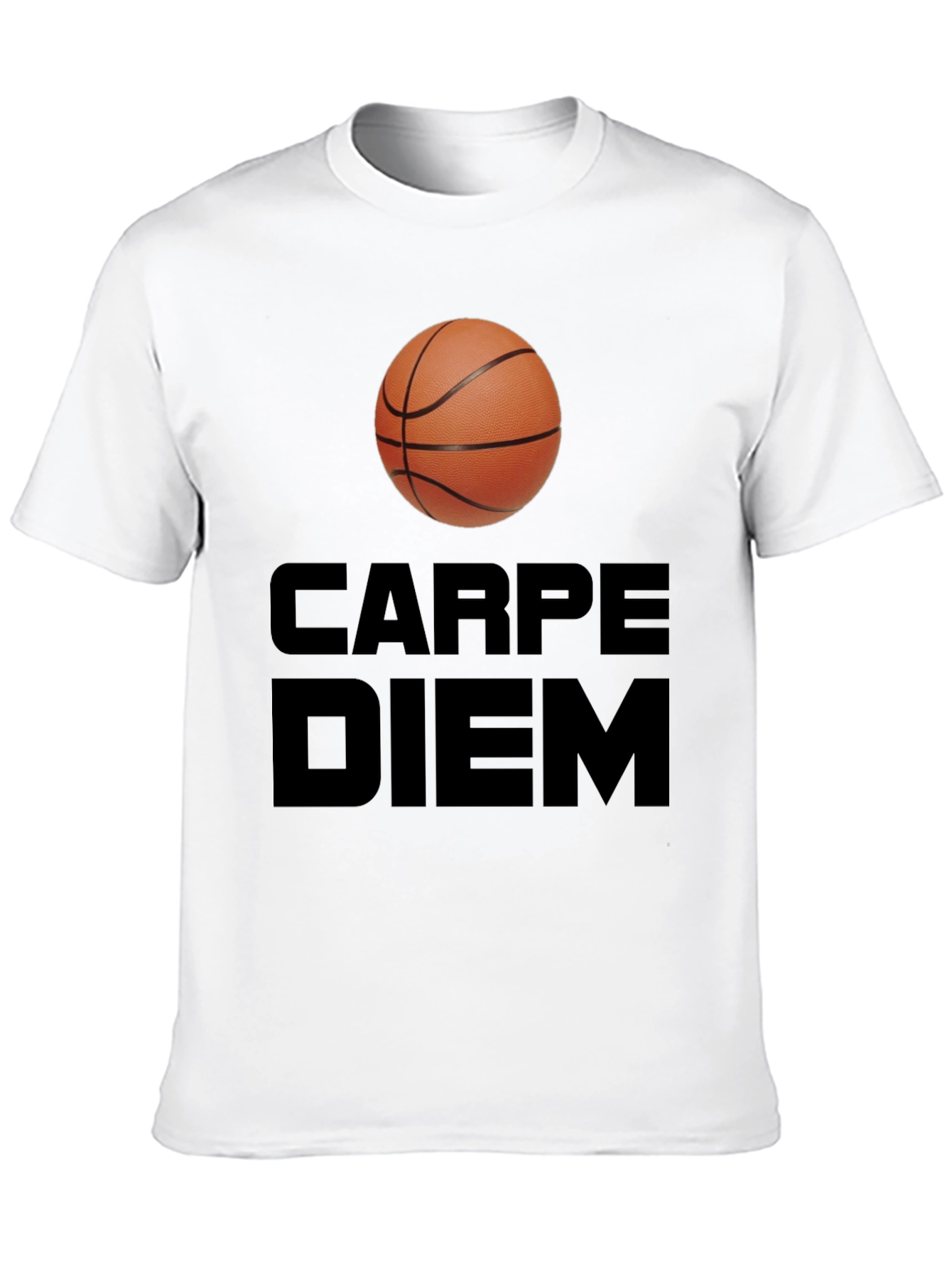 Carpe Diem Basketball T-Shirt - Seize the Game!