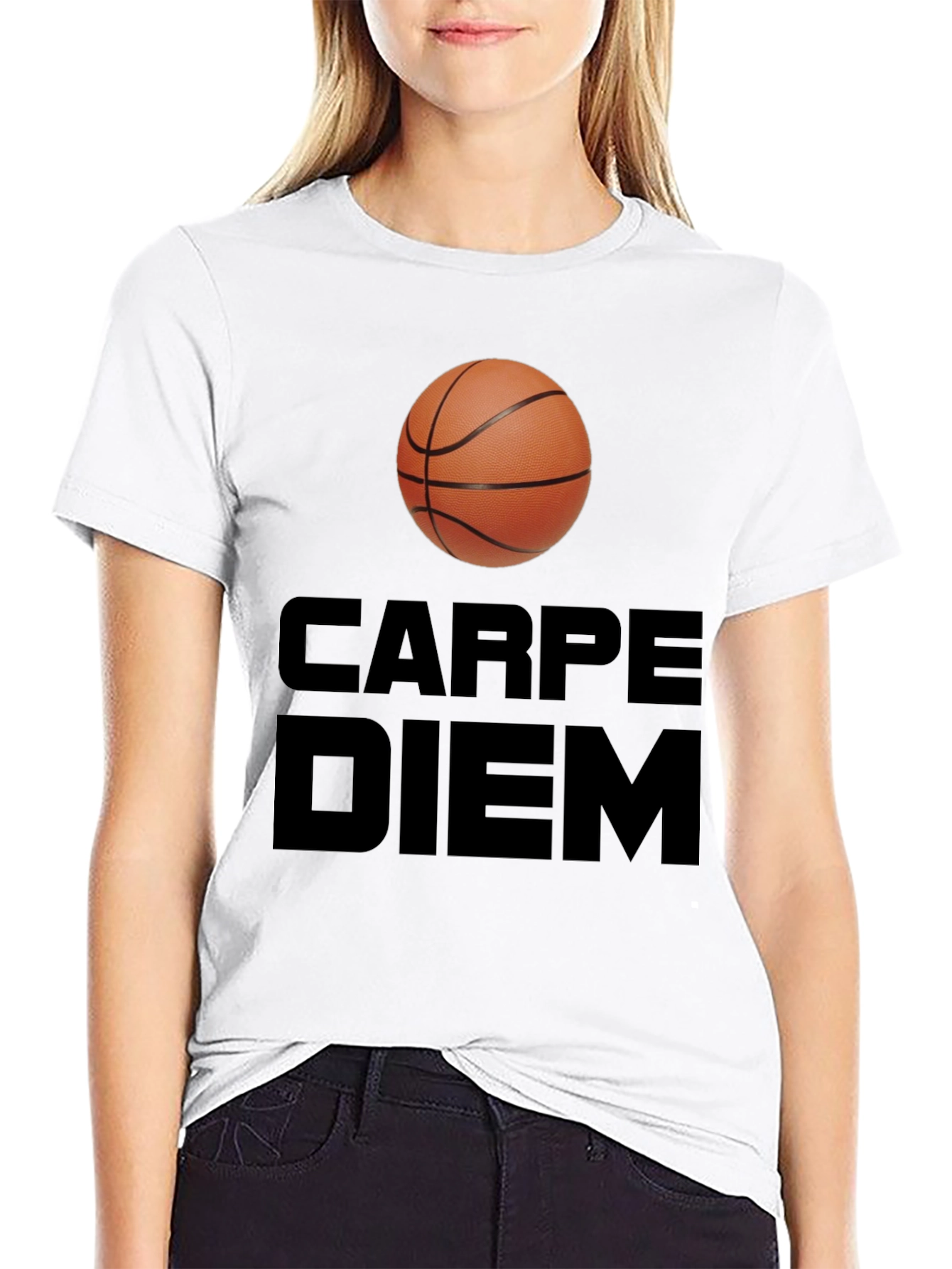 Carpe Diem Basketball T-Shirt - Seize the Game!